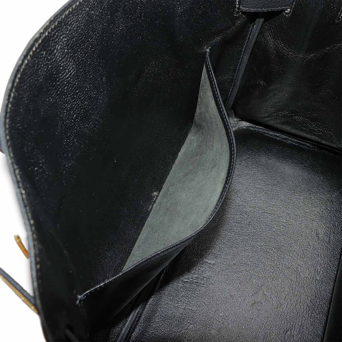HERMES Birkin 35 Togo Black Hand Bag Purse 903003007