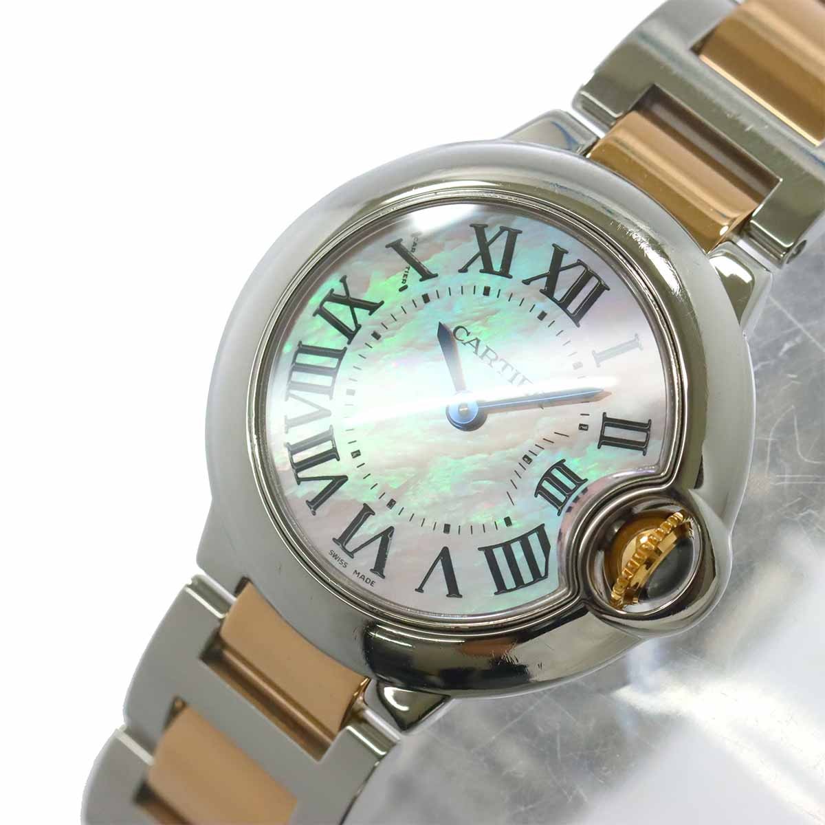 Cartier ballon bleu SM W6920034 Quartz PG Pink Shell Dial 903190798