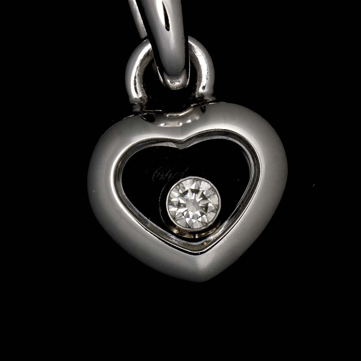 Chopard Happy Diamond Heart Necklace 18K White Gold 750 903095077