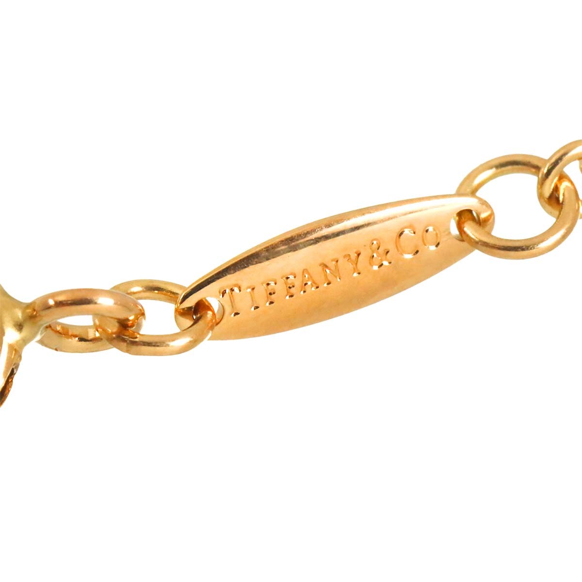 TIFFANY Co.Open Heart Lariat 18K Pink Gold 750 903261954