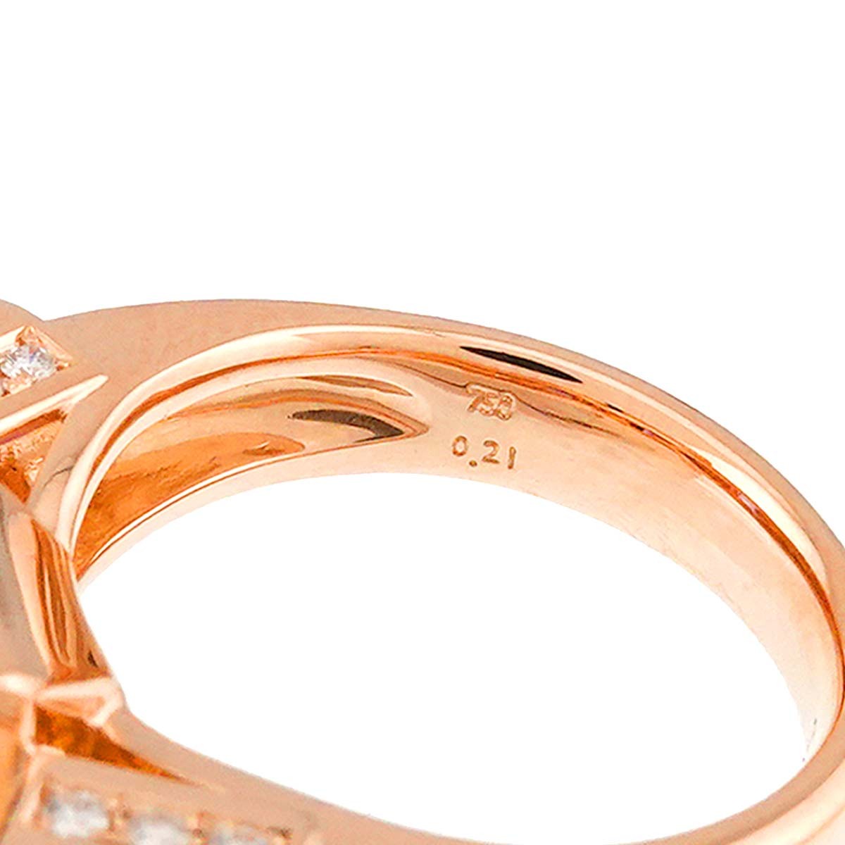 TASAKI Amethyst Diamond 0.21ct Ring 18K Pink Gold 750 Size6.75(US) 903081908