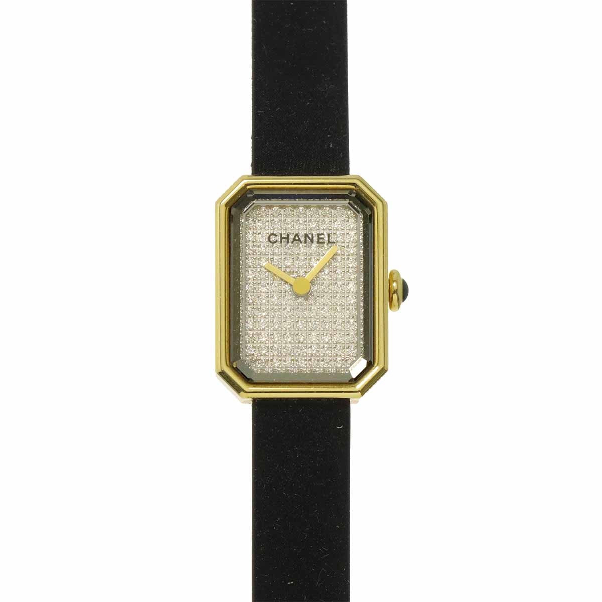 CHANEL Premiere Velvet H6126 Quartz Diamond K18YG Silver Dial Ladies 903449690