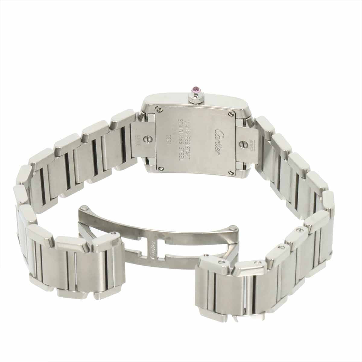 Cartier Tank Francaise SM W51028Q3 Quartz Pink Shell Dial Ladies 903151714