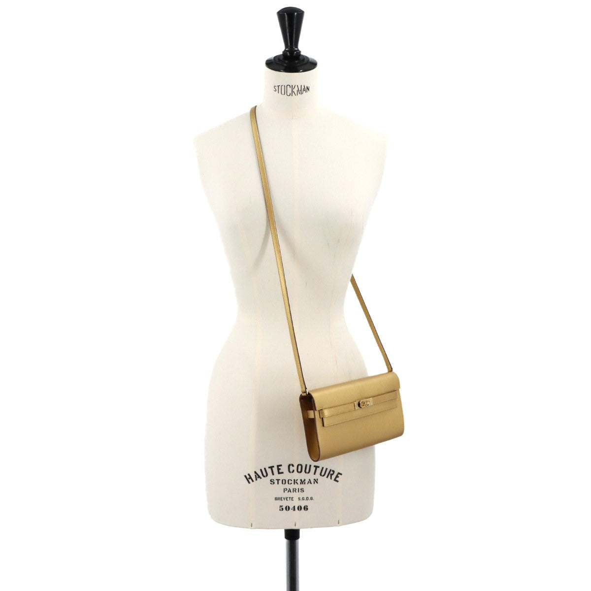 HERMES Kelly To Go Shoulder Wallet Chevre Chamkila Dore Purse 903207369