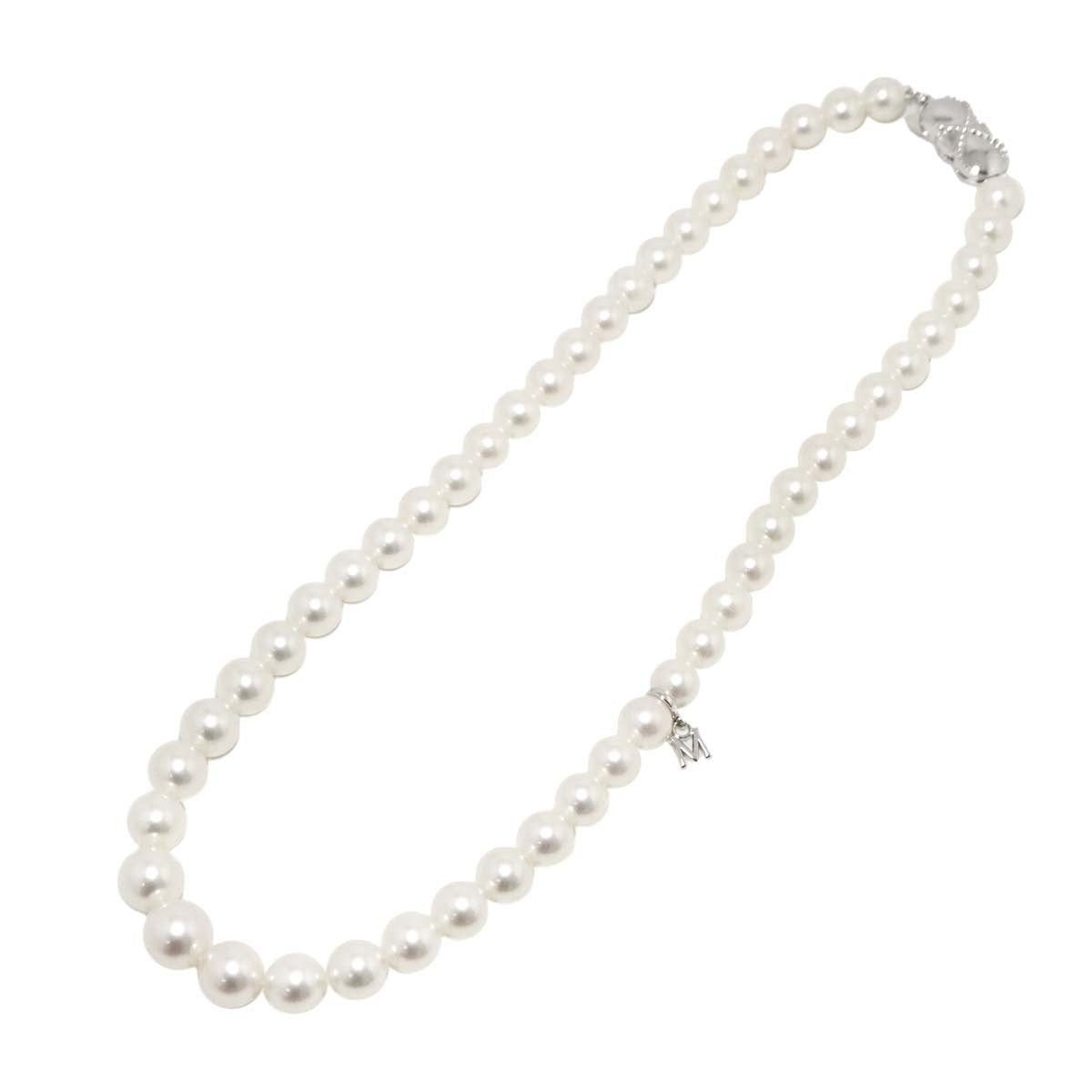 MIKIMOTO Akoya Pearl 8.7-6.4mm Necklace SV Silver 903104511