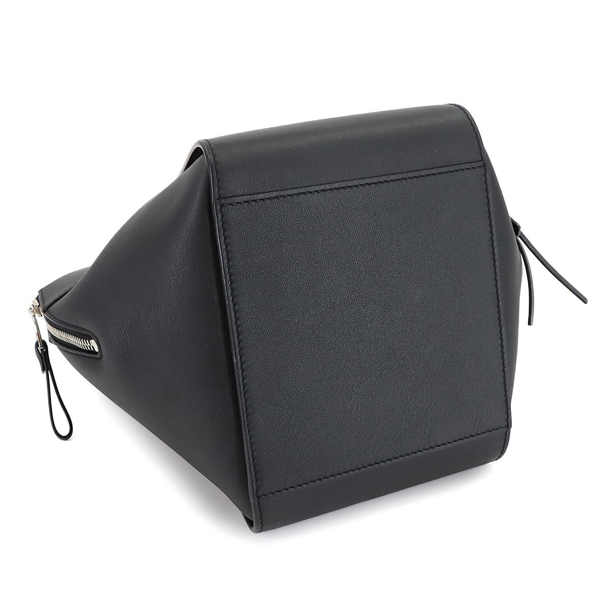 LOEWE Compact Hammock 2way Hand Shoulder Bag Leather Black 903037244