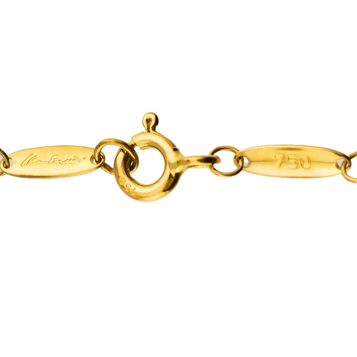TIFFANY Co. Bean Necklace 18K Yellow Gold 750 903244994