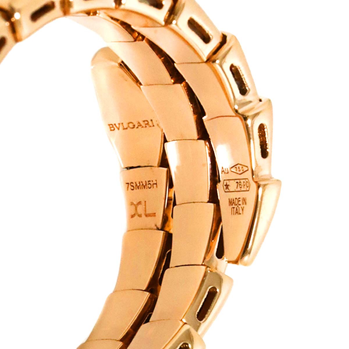 BVLGARI Serpenti Viper Diamond Ring 18K PG 750 sizeXL 8-8.25(US) 903115487