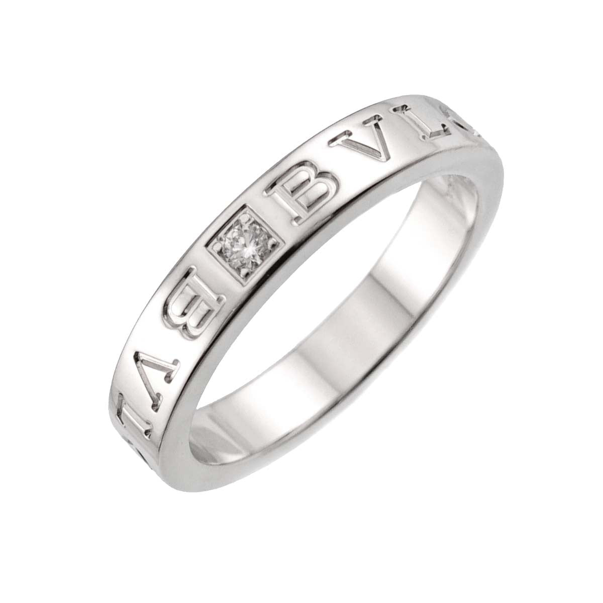BVLGARI B-ZERO1 Diamond 1P Ring 18K WG 750 size8.75(US) 903316560