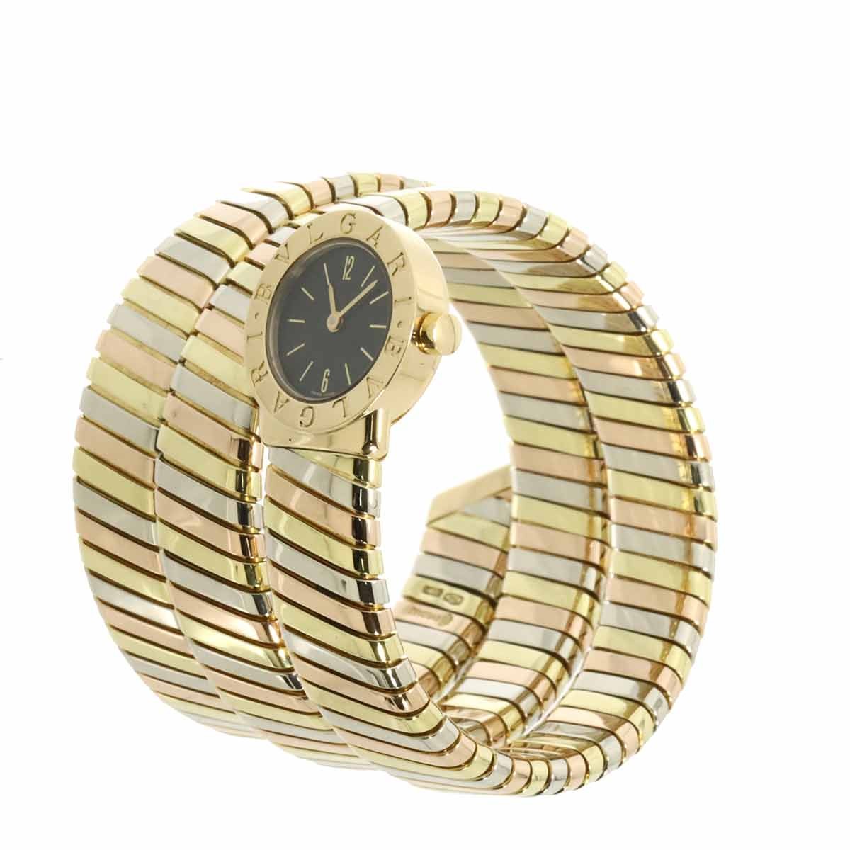 BVLGARI BVLGARIBVLGARI Tubogas BB191T Quartz K18YG K18WG K18PG Watch 903181612