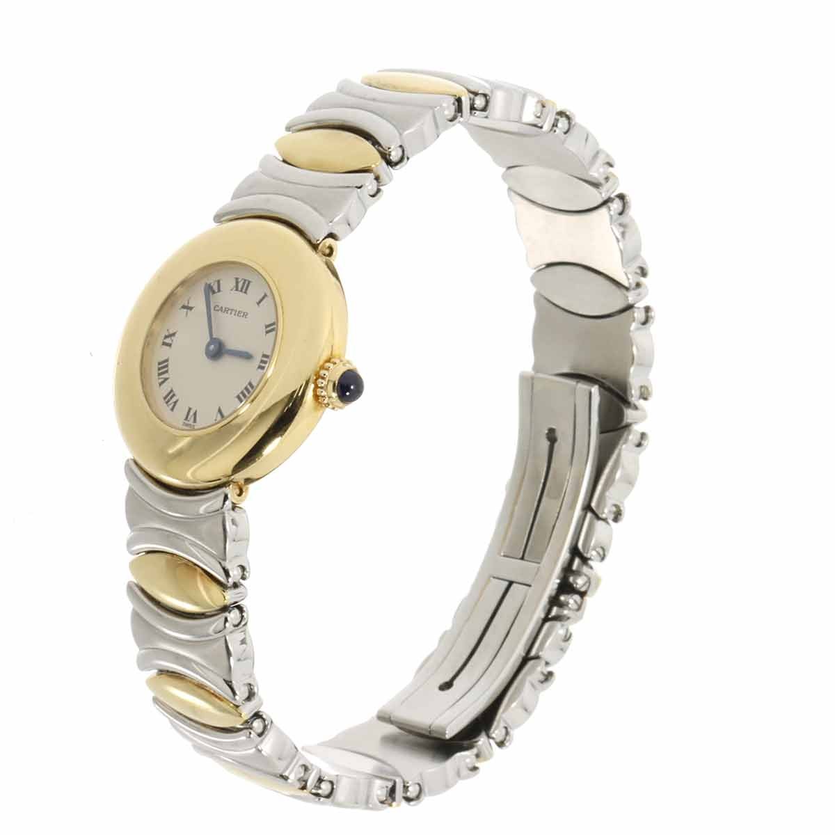 Cartier Colisee W40001F2 Quartz 750 YG Cream Ladies Watch 903148352