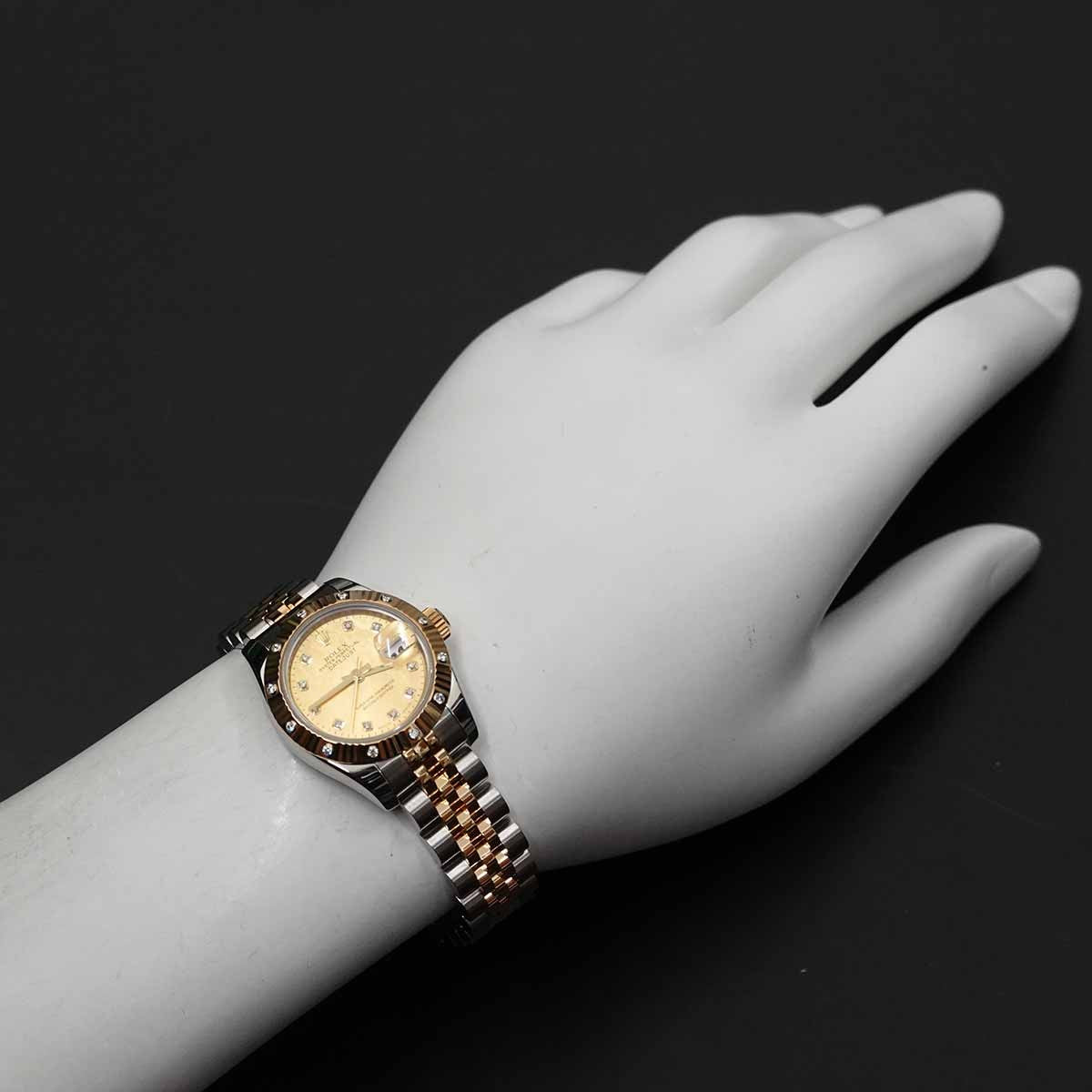 ROLEX Datejust 179313G Serial D Automatic 750 Yellow Gold Diamond 902907892