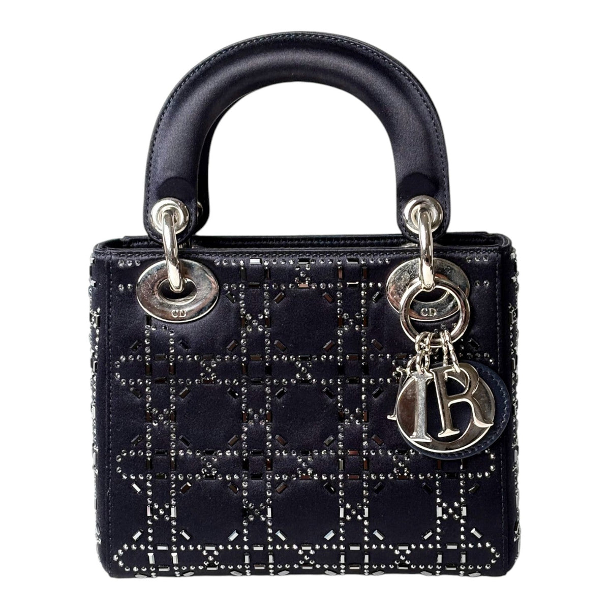 Dior Lady Dior Mini Bag with Crystal Embellishment