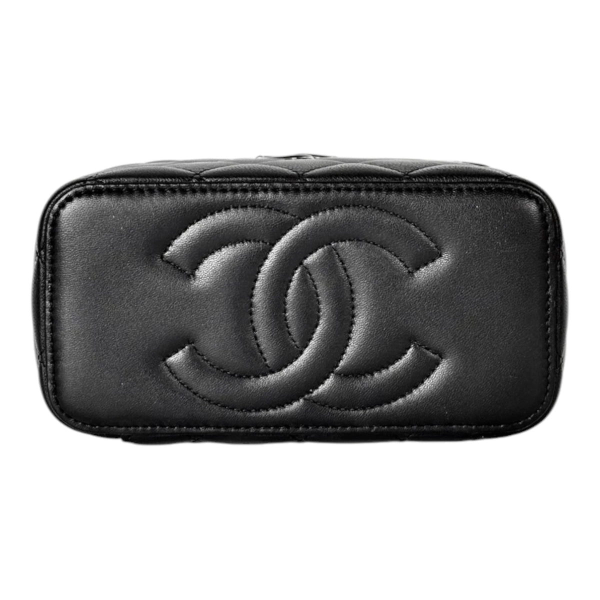 Chanel Black Lambskin Box Vanity Bag