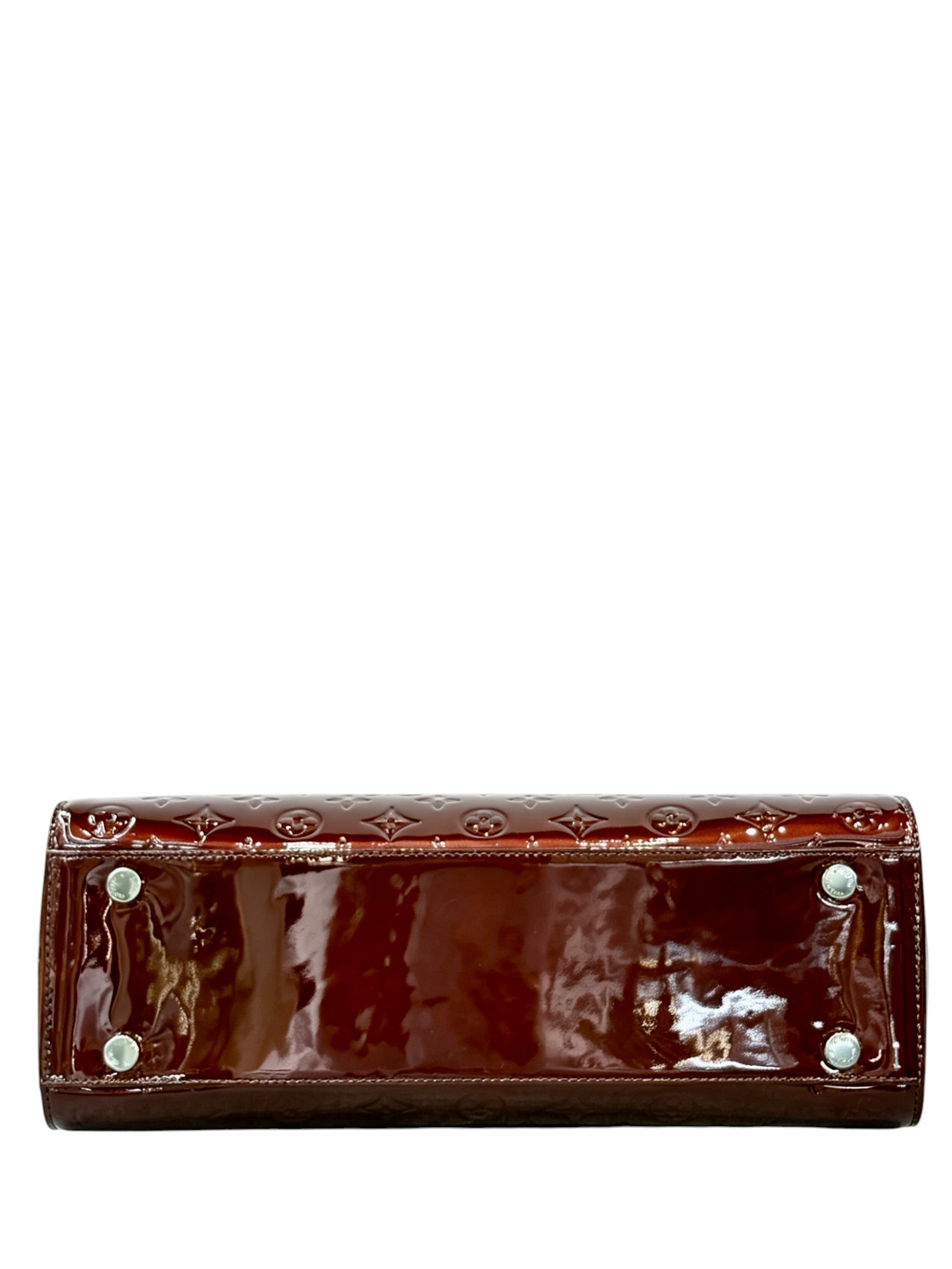 Louis Vuitton Burgundy Amarante GM in Vernis Leather Bag - Full Set
