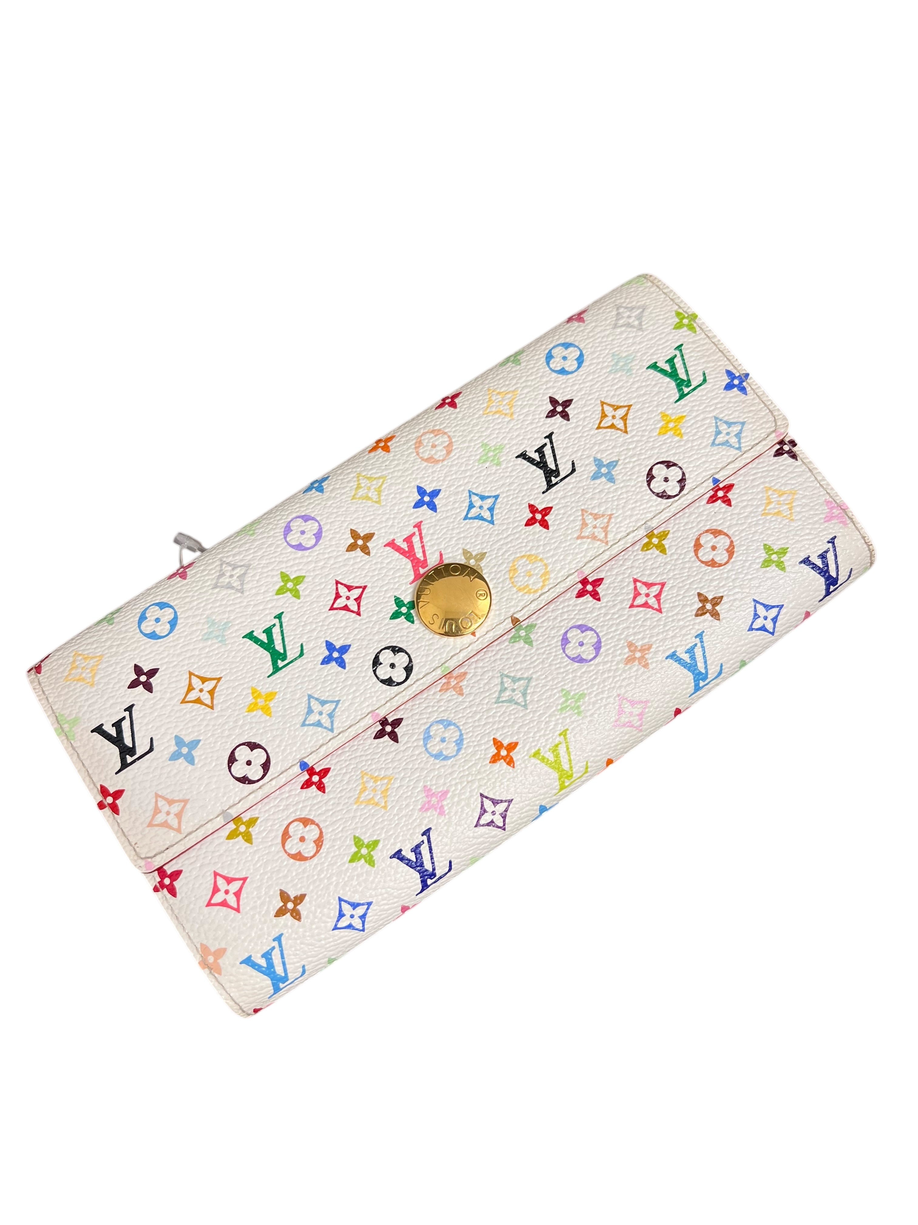 LOUIS VUITTON Multicolor Portefeuille Sarah White M93745 B11042MTQV