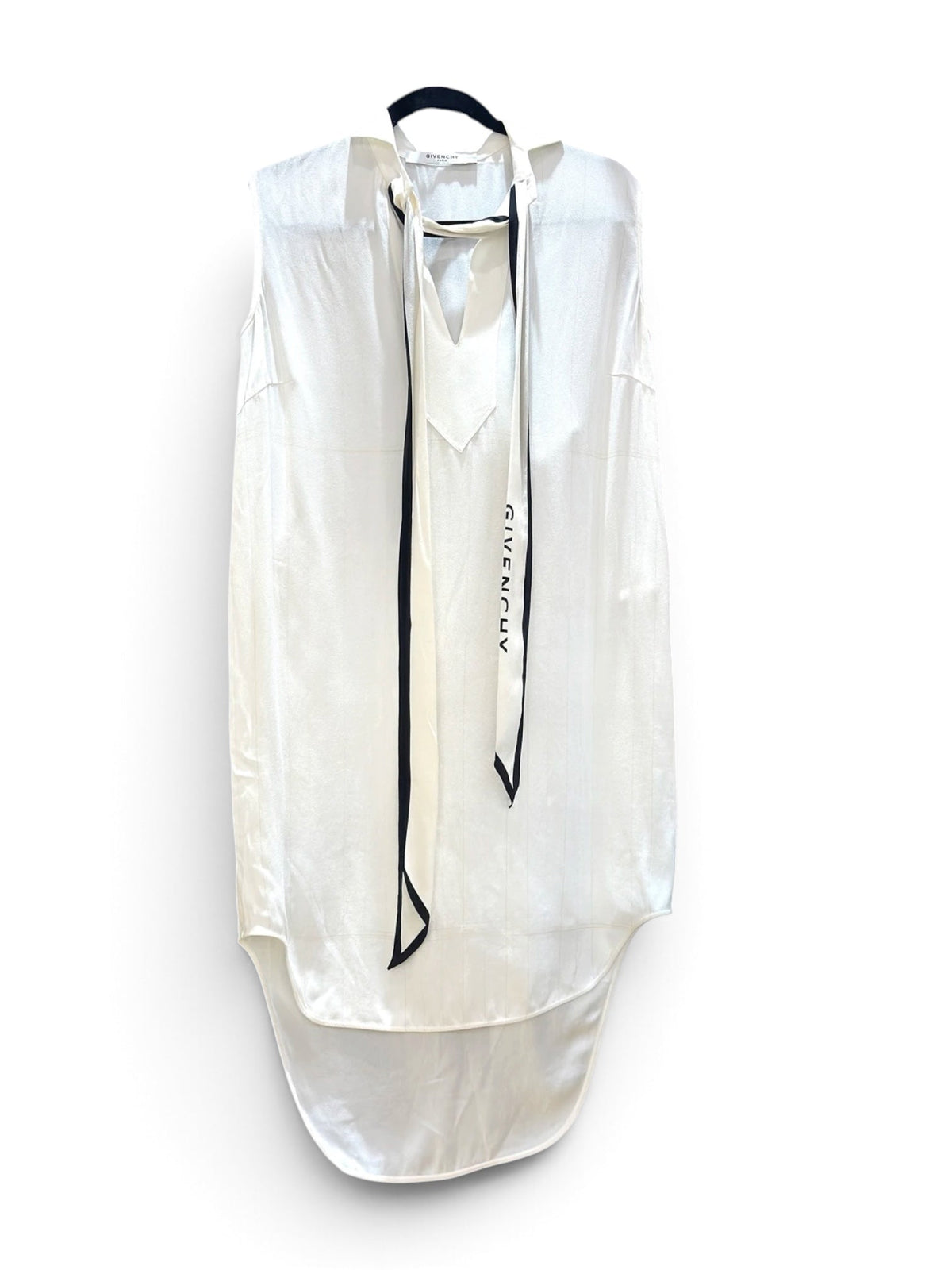Givenchy Sleeveless Tunic-Style White Dress - Size 38