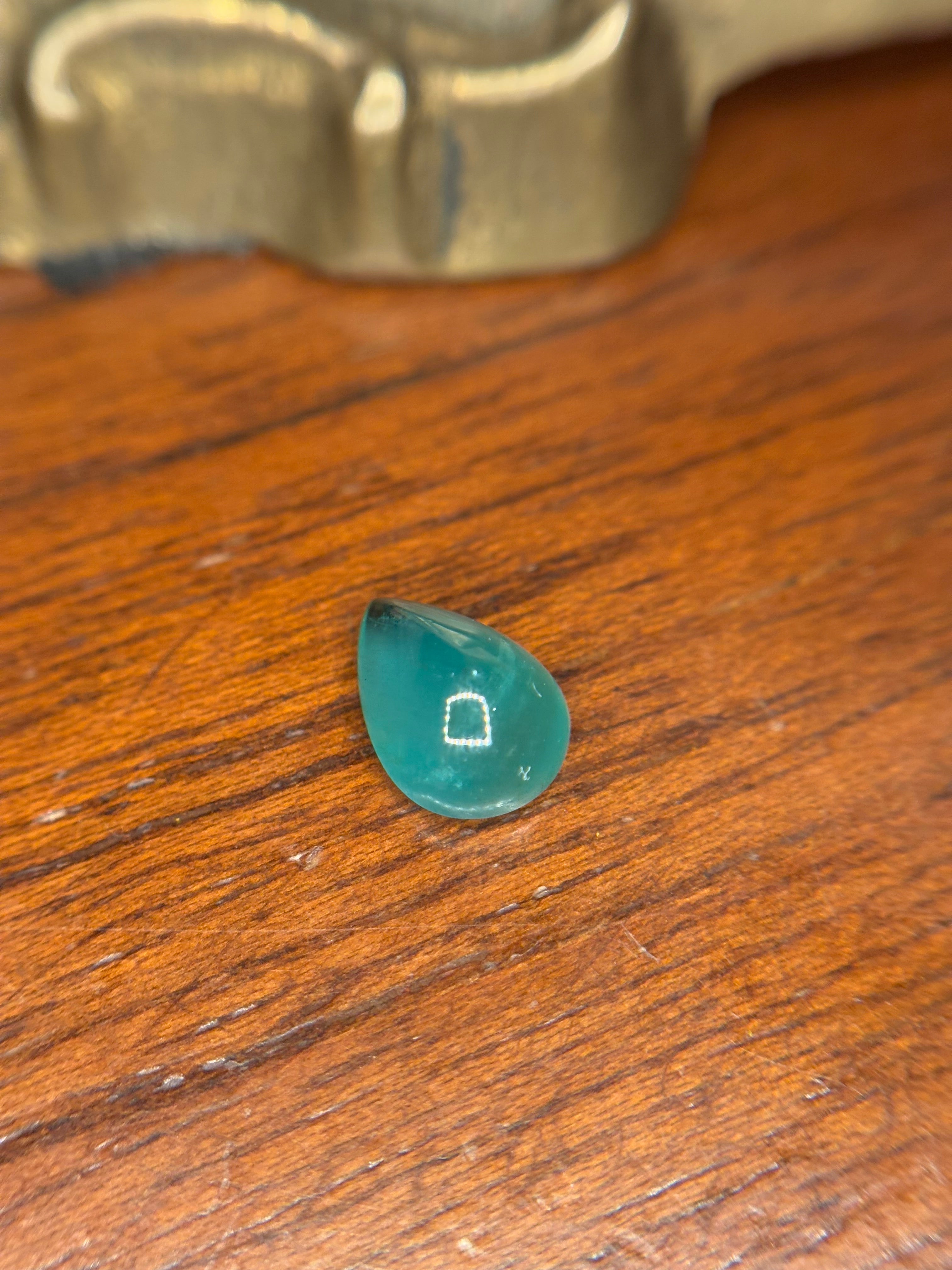 1.90ct Emerald Pear Cabochon  THAIC0684