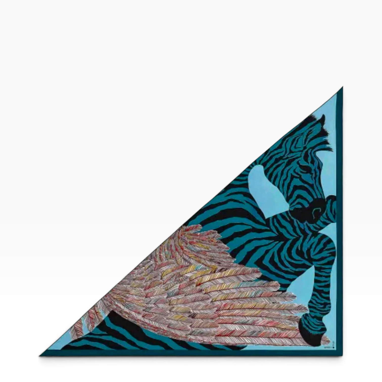 Hermes 140cm Cashmere/ Silk Large Triangle Scarf - in Box