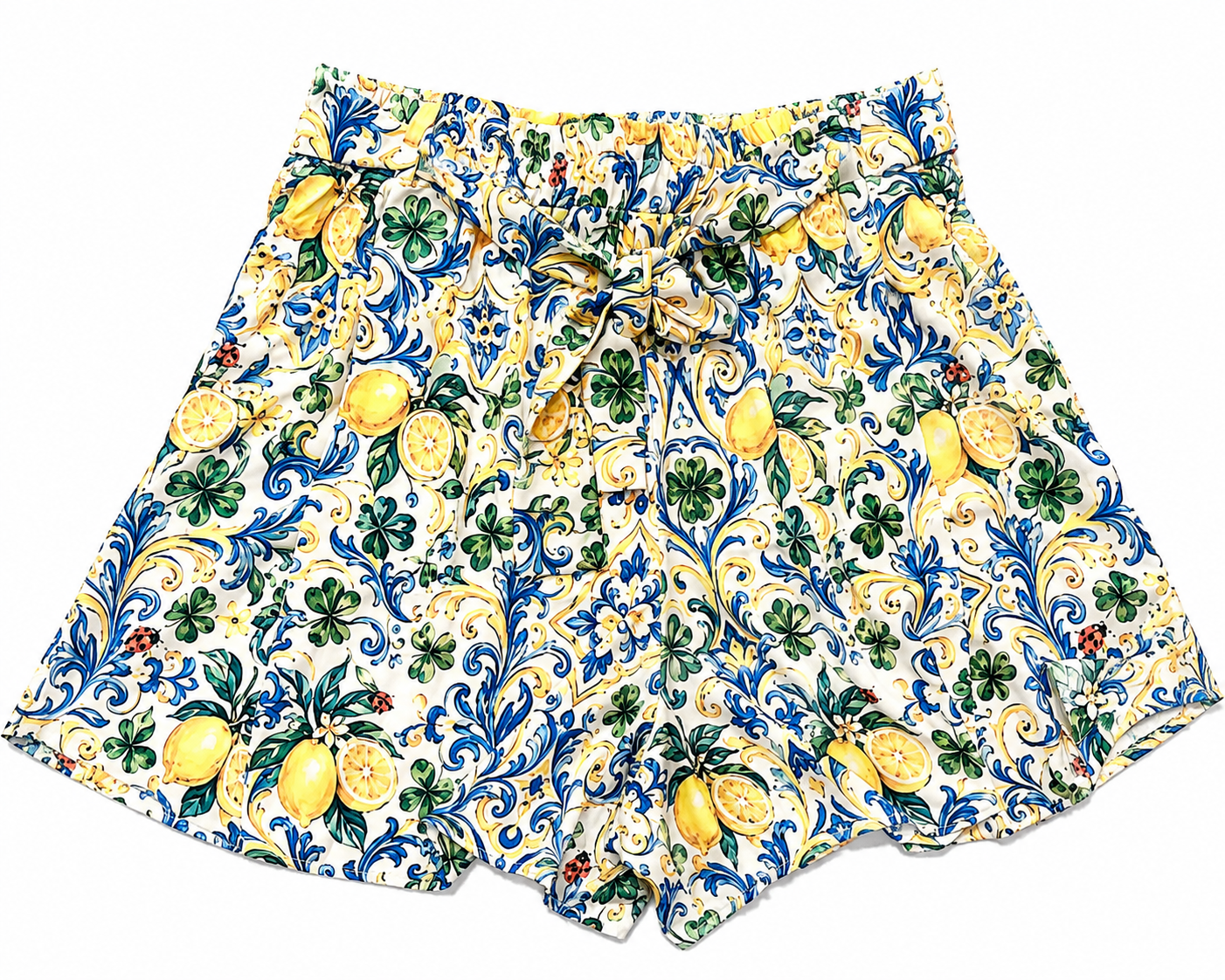 SKORT PEBBLES MOSAIC BLUE LEMON MCL11832