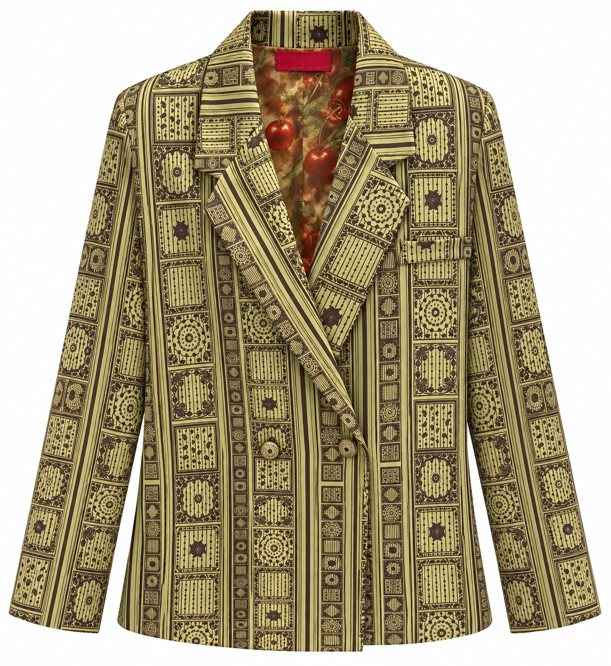 JACKET JUSTIN BANDANA STRIPES LINING CHERRY LEO MCL13267
