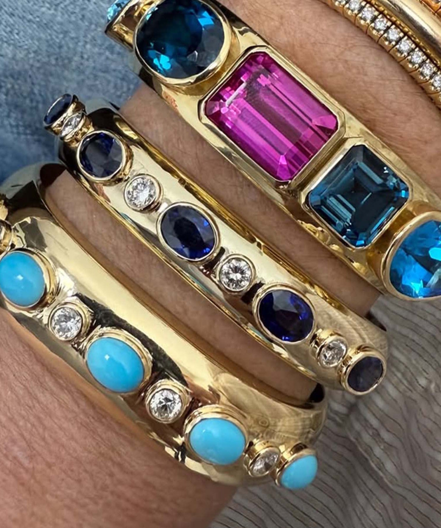 18k Gummy Gemmy Bracelet   (setting only) SABSET002