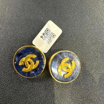 CHANEL Lapis Lazuli Ear Clips HZ503070