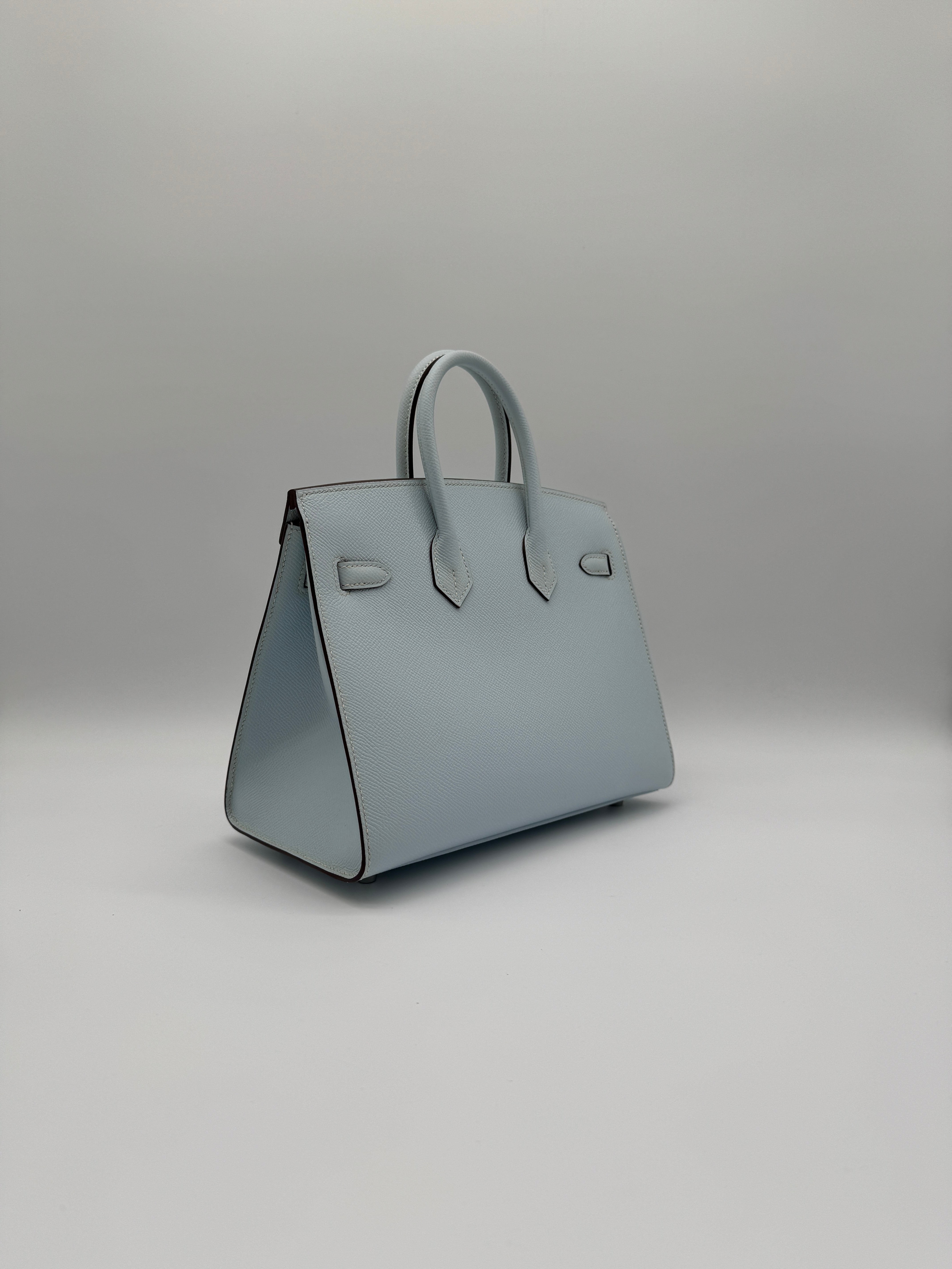 Hermès B25 Blue Brume Epsom Palladium Hardware