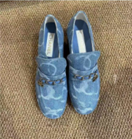 Chanel denim loafers, size 38C LZ1211E9994