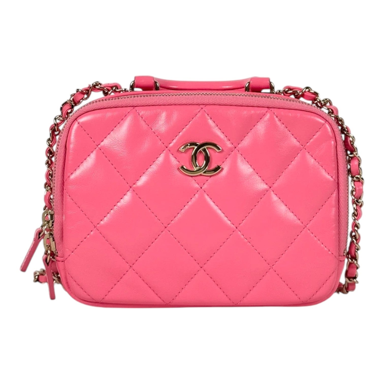 Chanel Pink Top Handle Camera Bag
