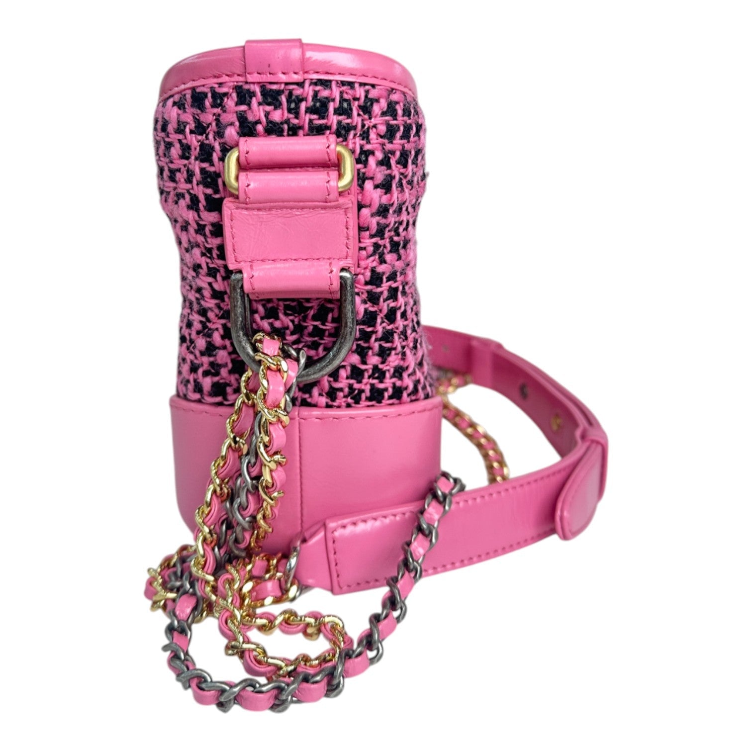 Chanel 19B Gabrielle Small Tweed Pink/Black Bag