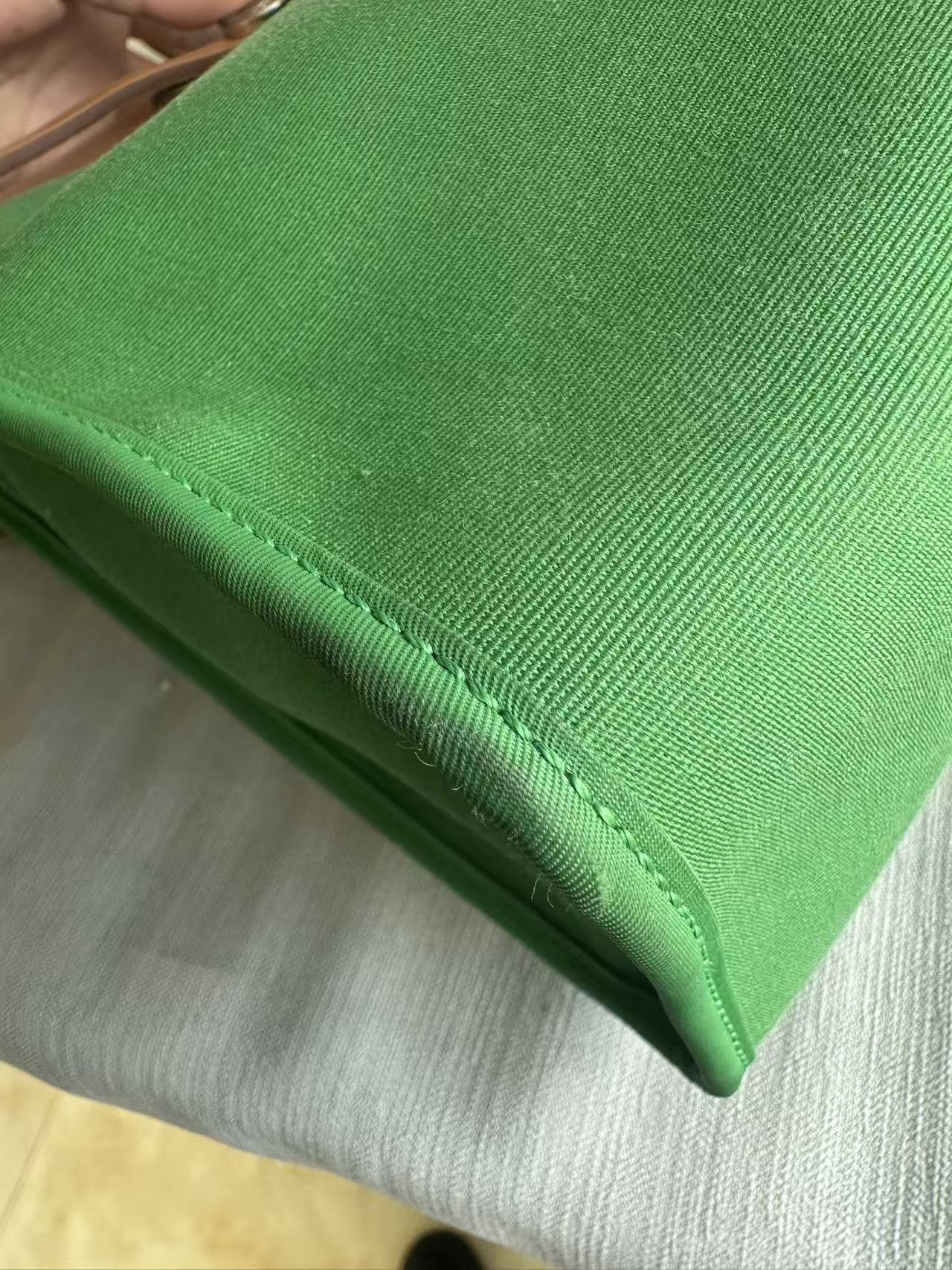 Hermès green herbag31 good condition stamp X