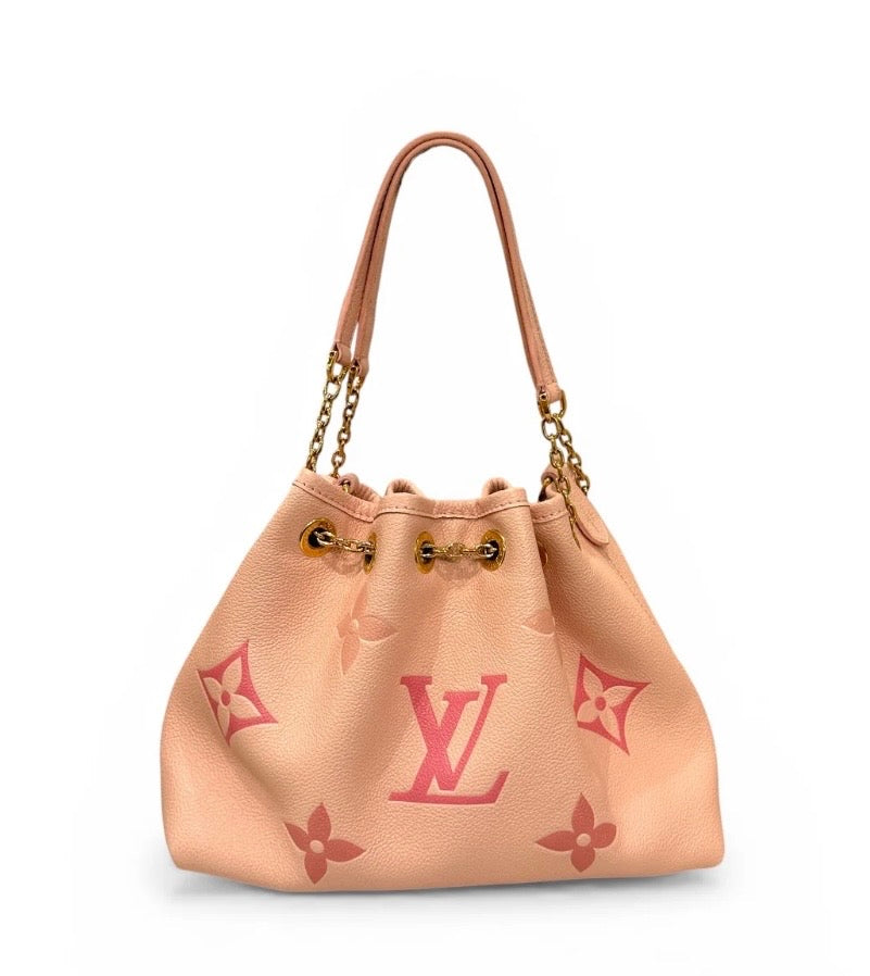 Louis Vuitton Pink Bucket Bag in Empreinte Leather