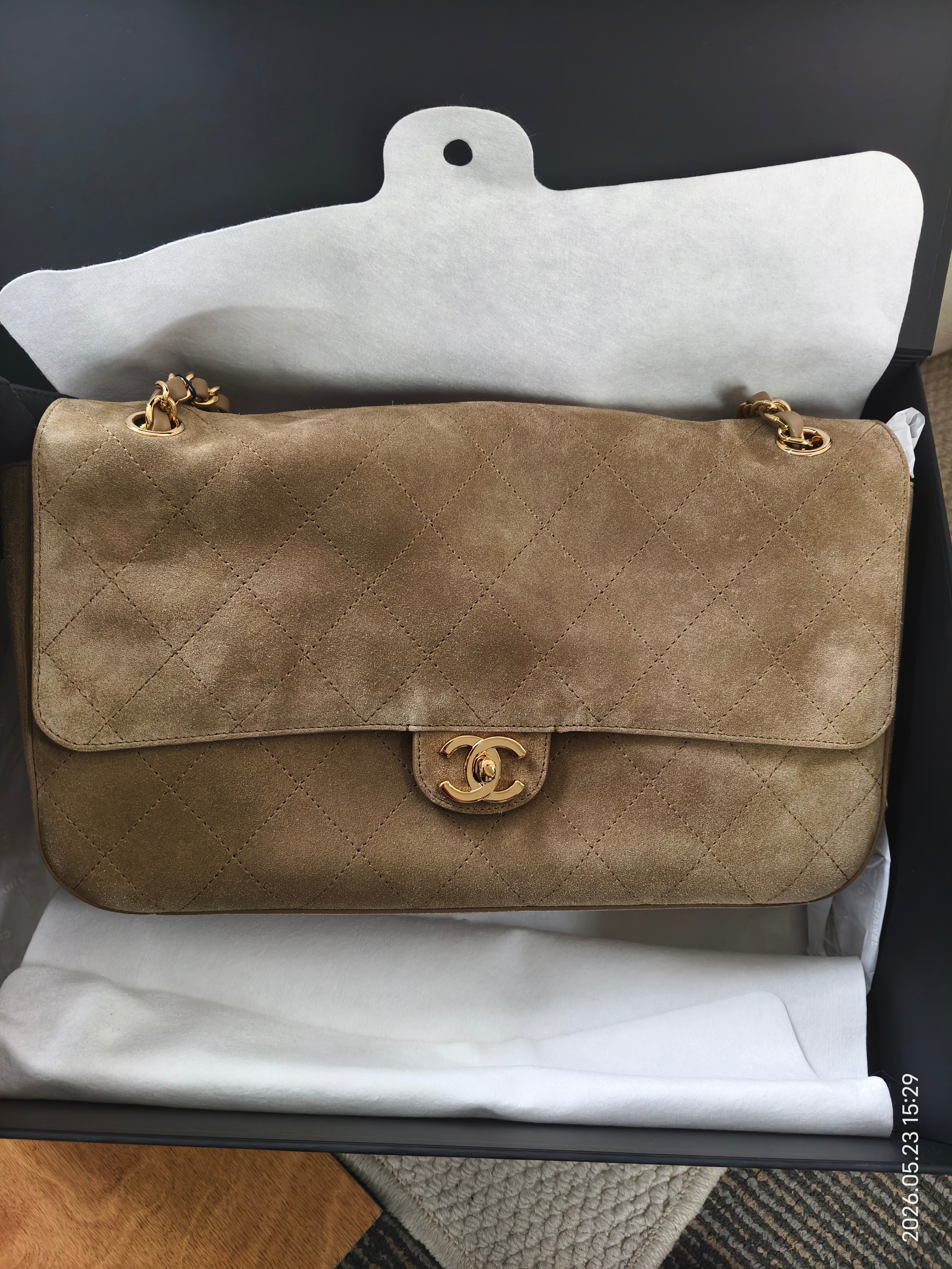 Chanel Maxi flap Suede