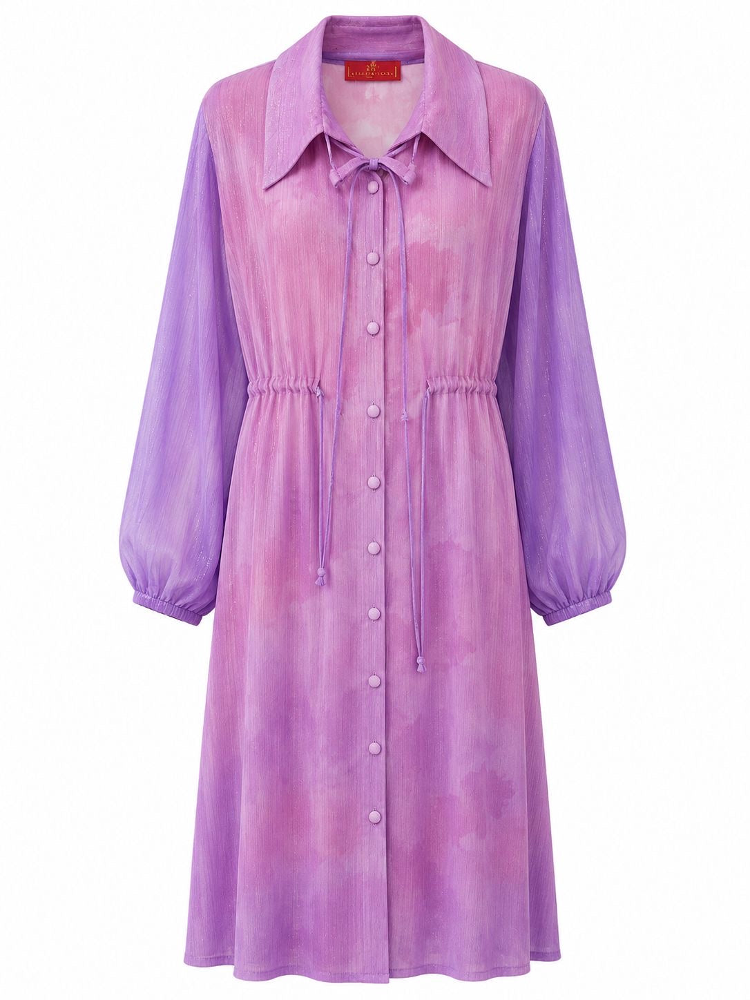 DRESS CHIFFON PURPLE LUREX PURPLE MCL11872