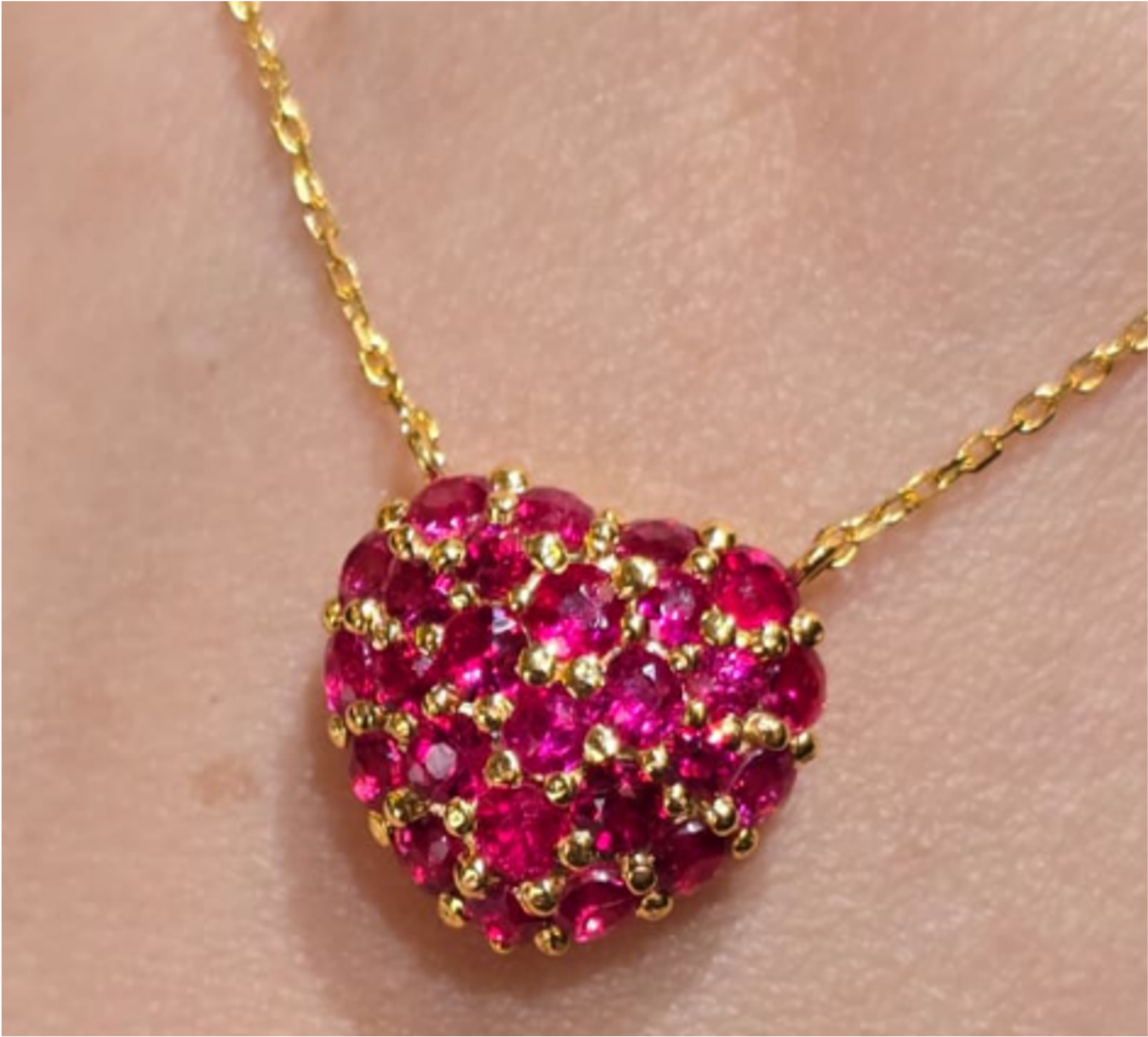 2.18ct Unheated Burma Pink Spinel Necklace SYCB61