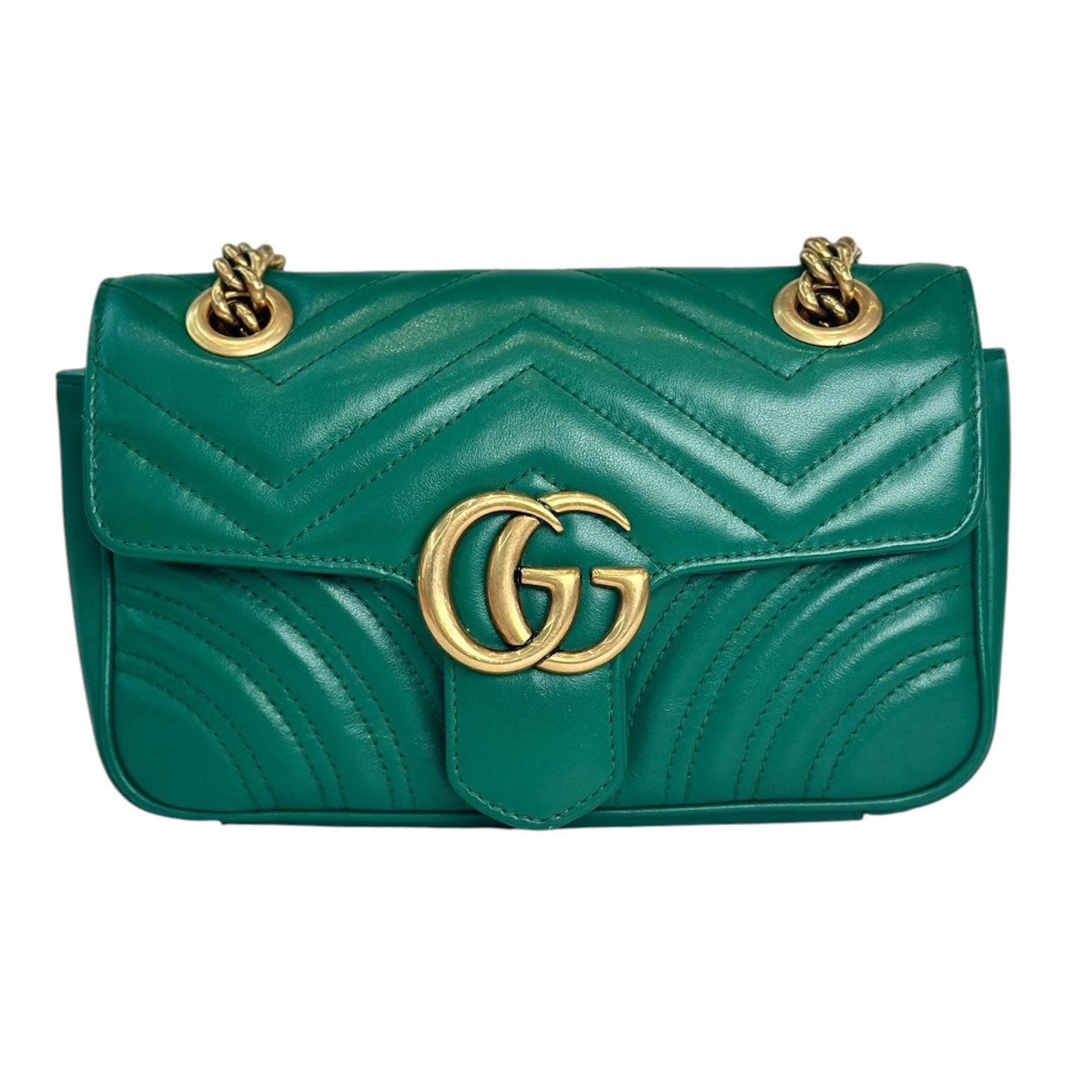 Gucci Marmont Mini Green Calfskin
