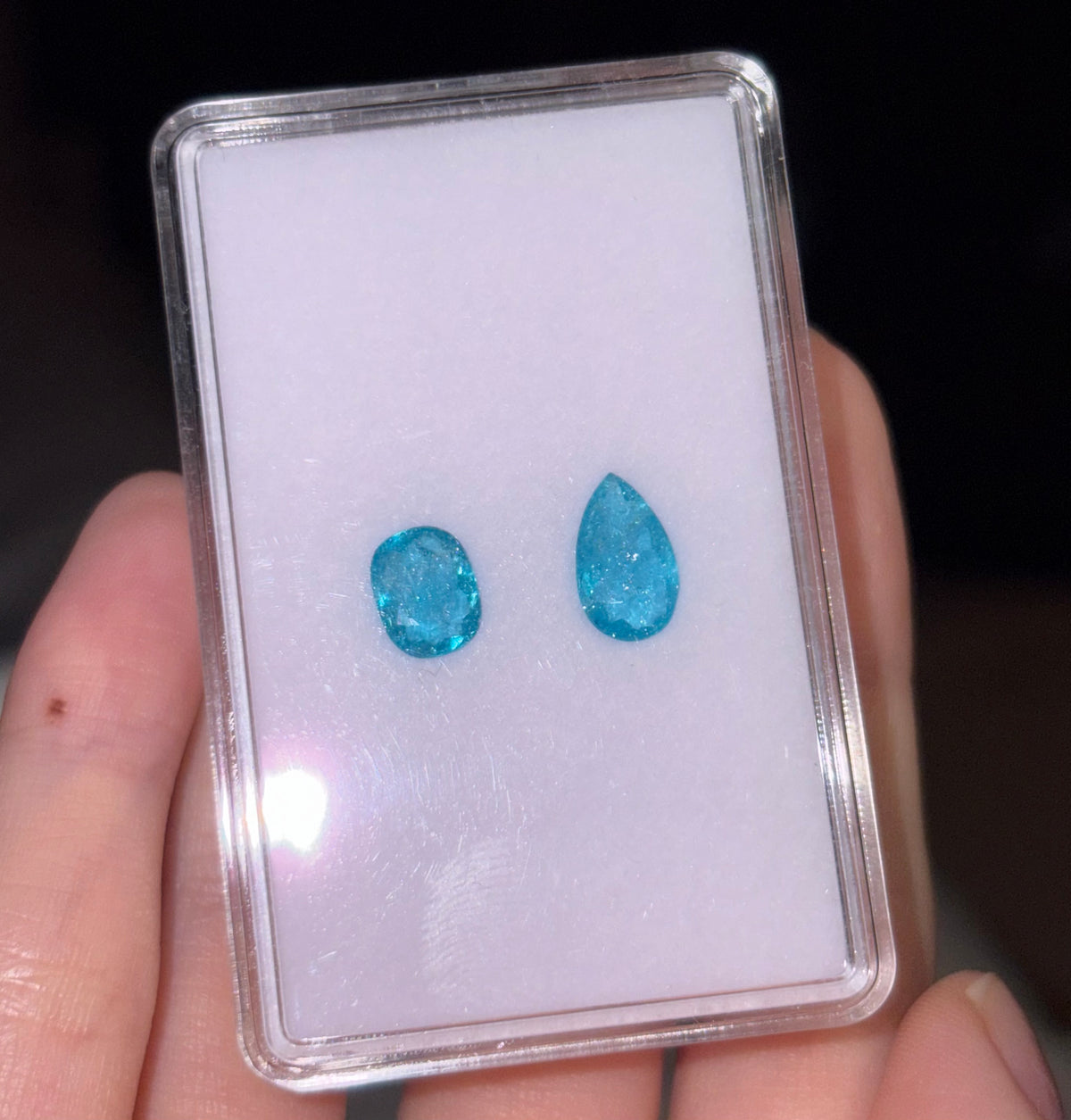 3.60ct Ethiopia Paraiba pair E-72