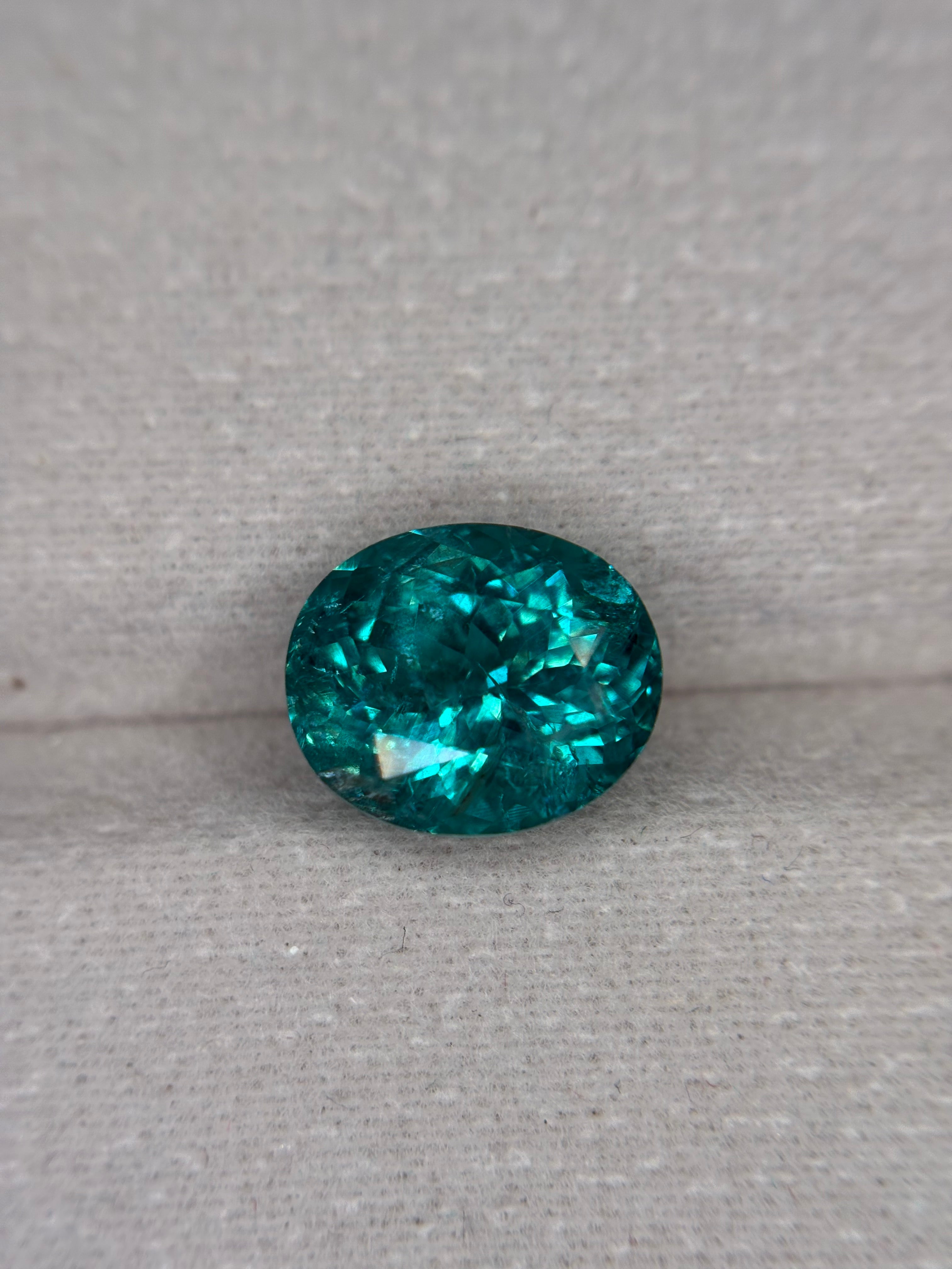 3.60ct Rare Neon Apatite  THAIC0497
