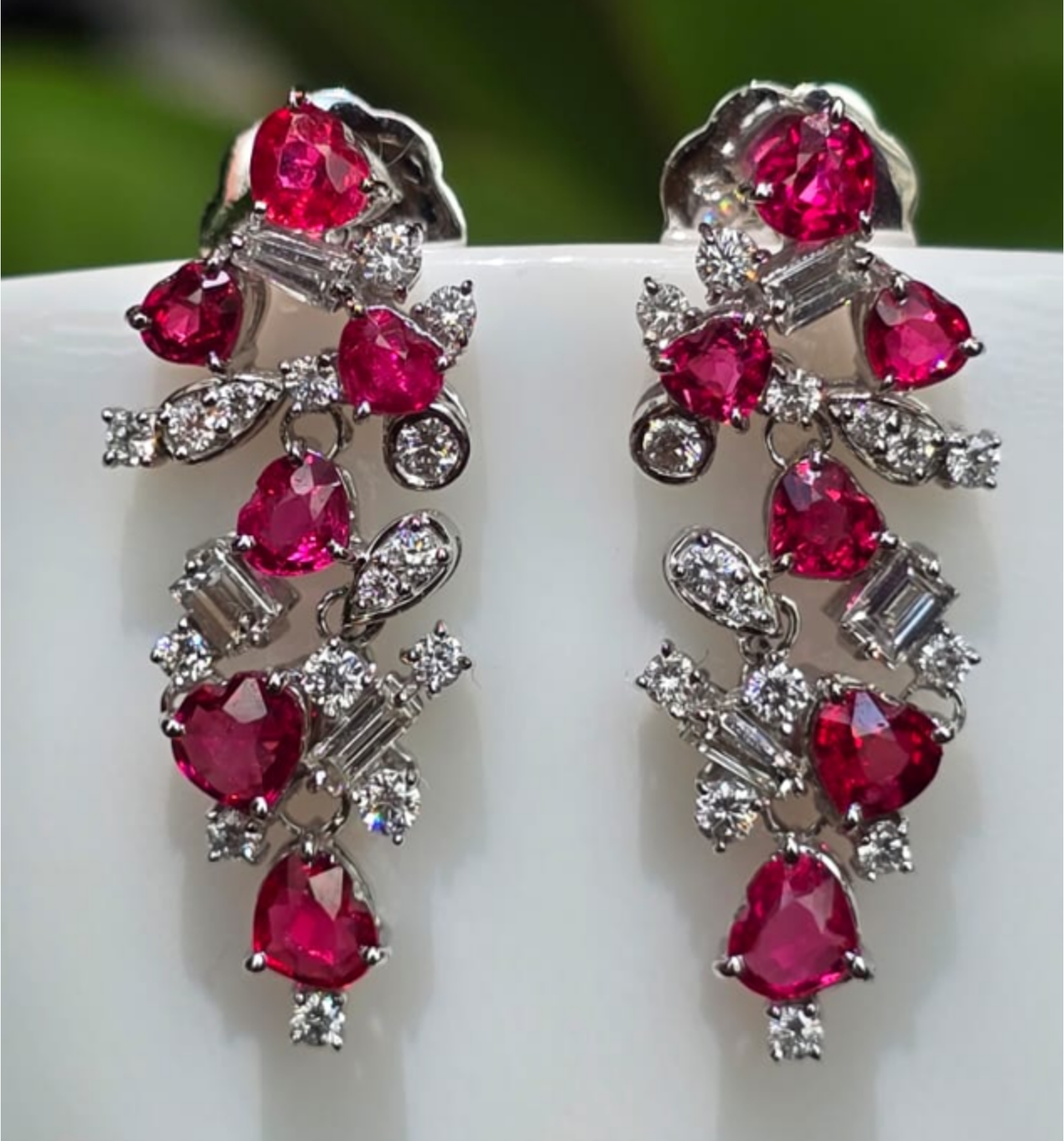 Heart Spinel Earrings SYCB63