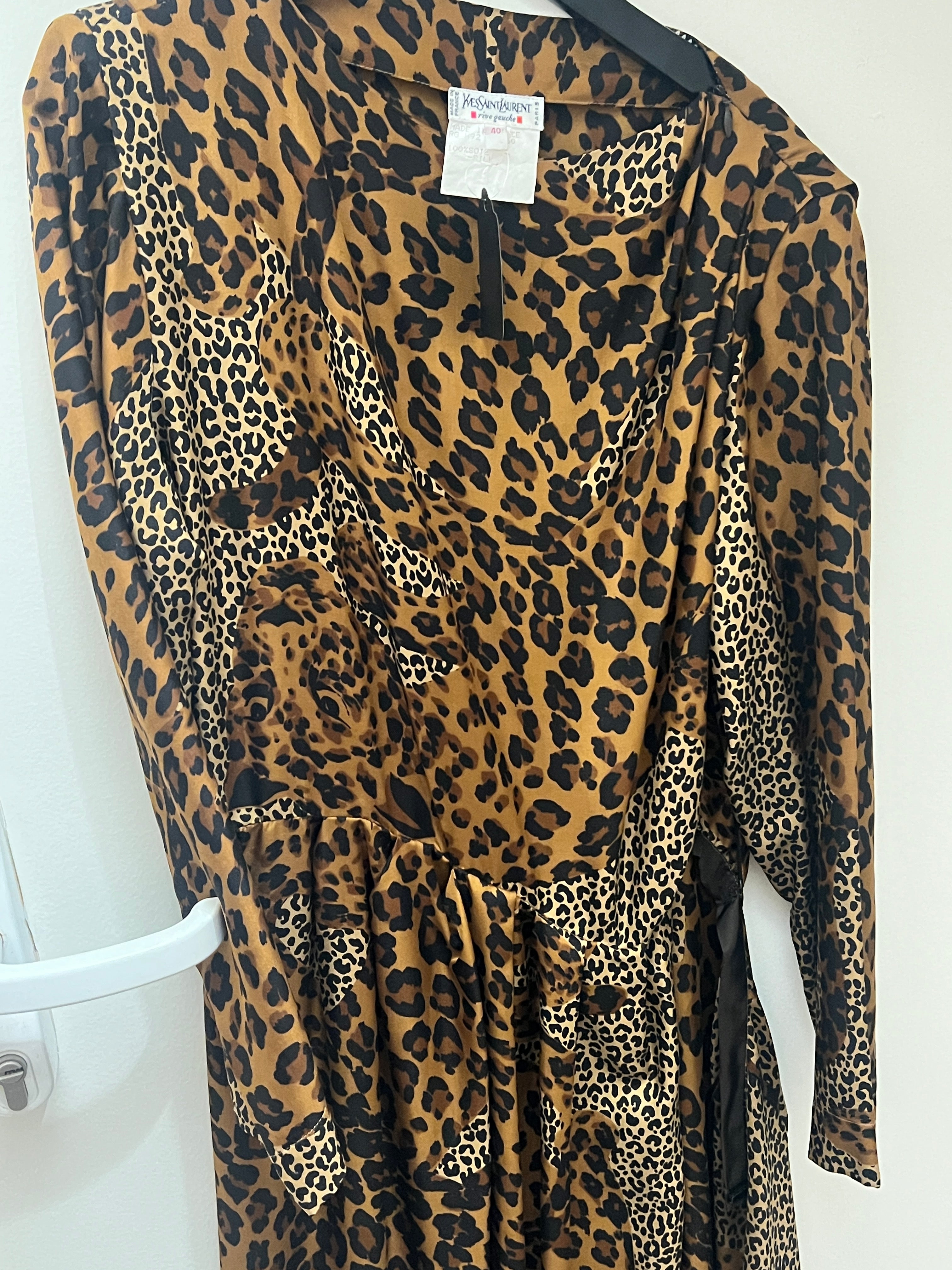 Vintage YSKL leopard dress AKC1210