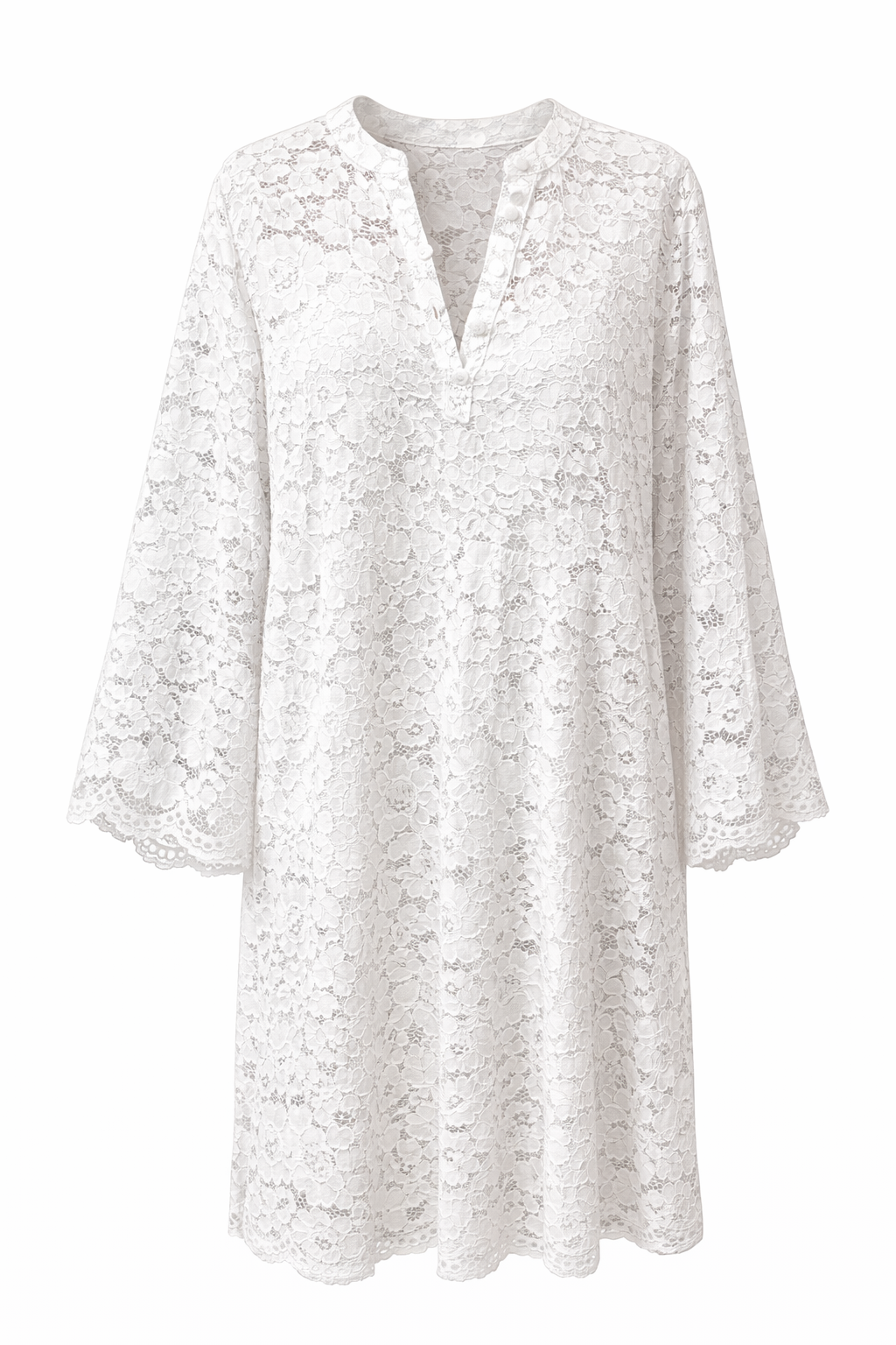 Dress Lace off White plumy MCL00321