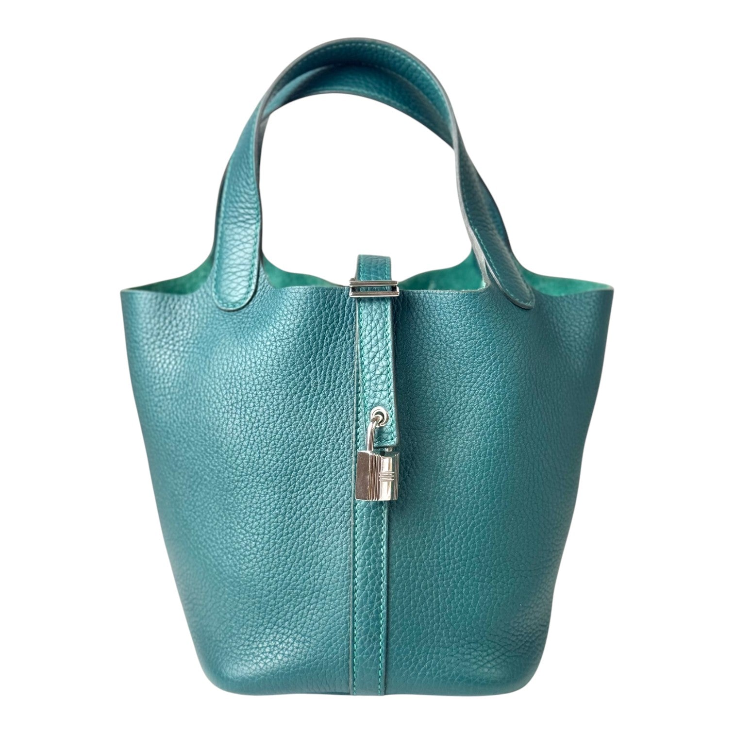 Hermes Picotin 18cm Bag Green with PHW