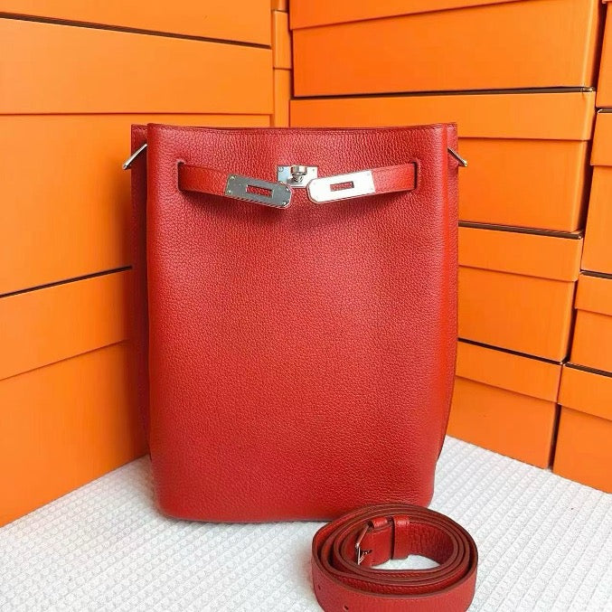 Hermes So Kelly 22 Rouge Vermillion Togo PHW #R SYC2217
