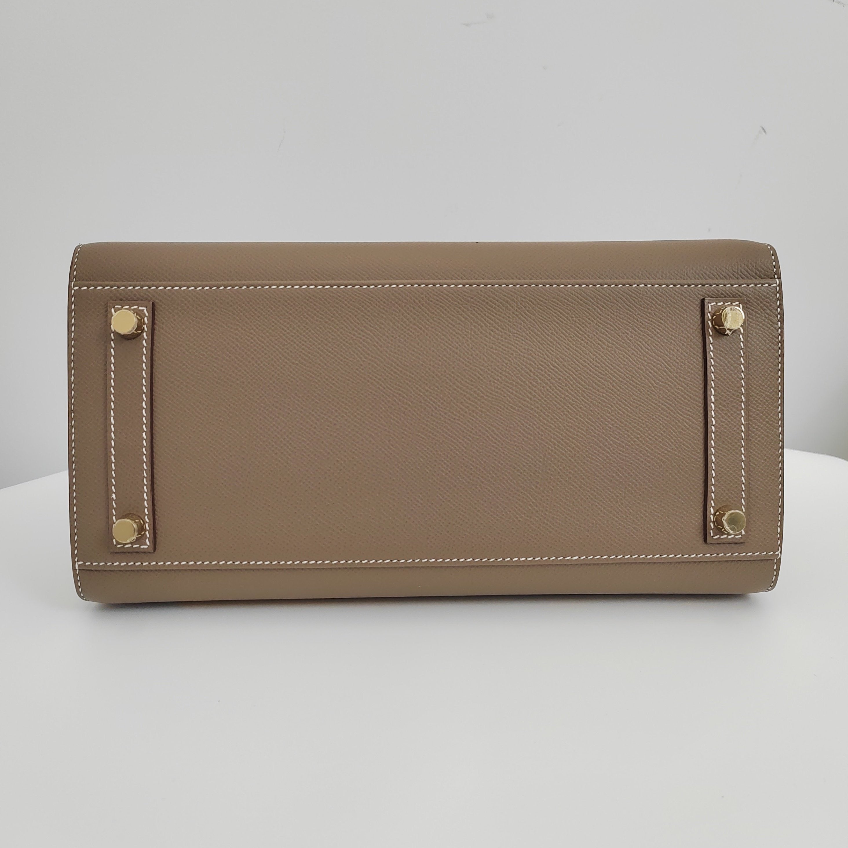 Hermès Birkin 30 Etoupe Epsom Leather  GHW -Stamp Z