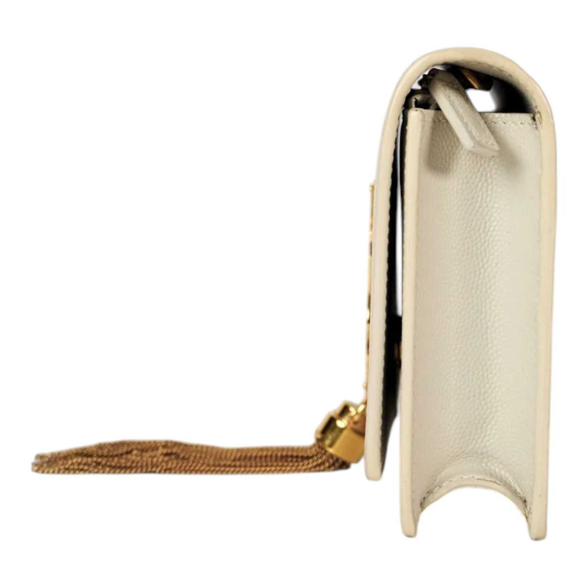 YSL Kate Small Tassel Cream Calfskin Bag