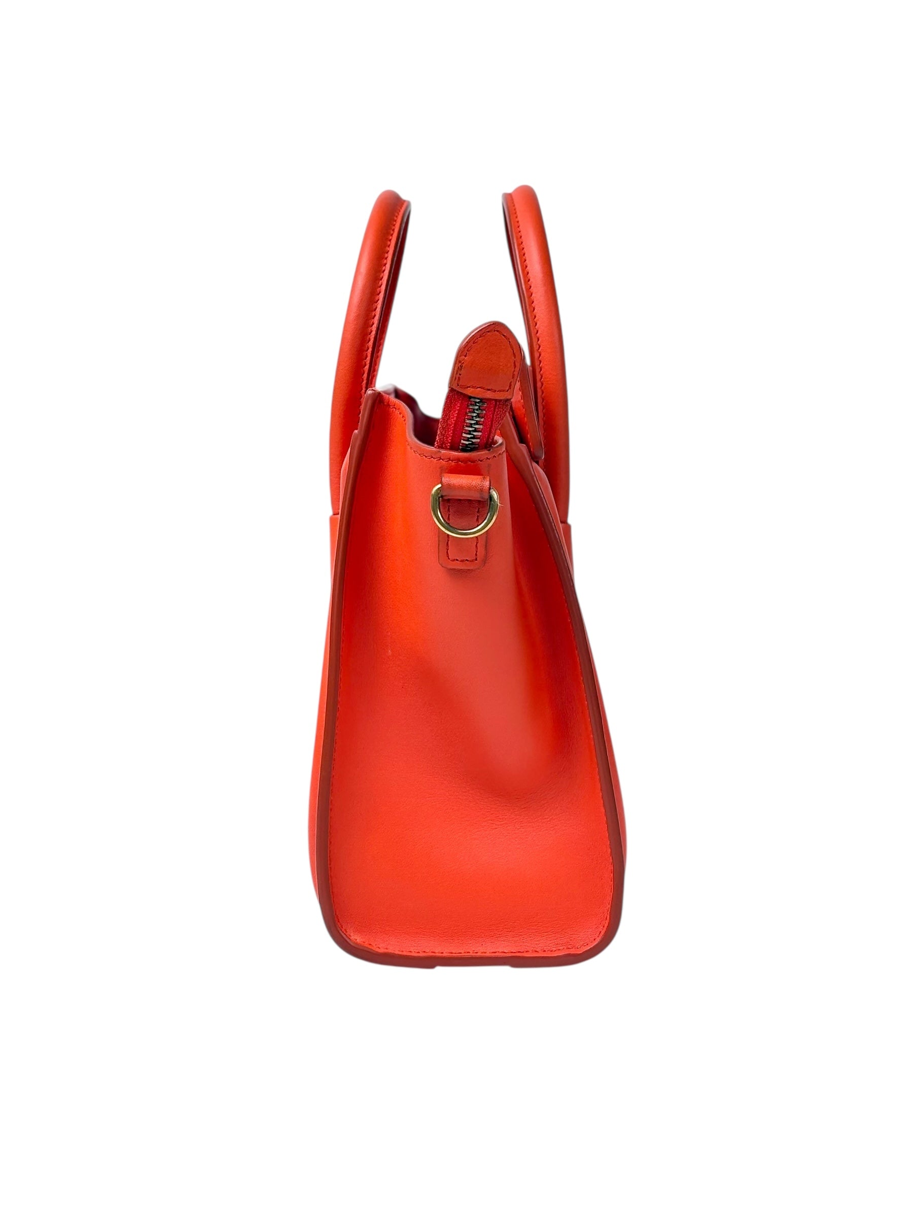 Celine Orange Mini Luggage Bag