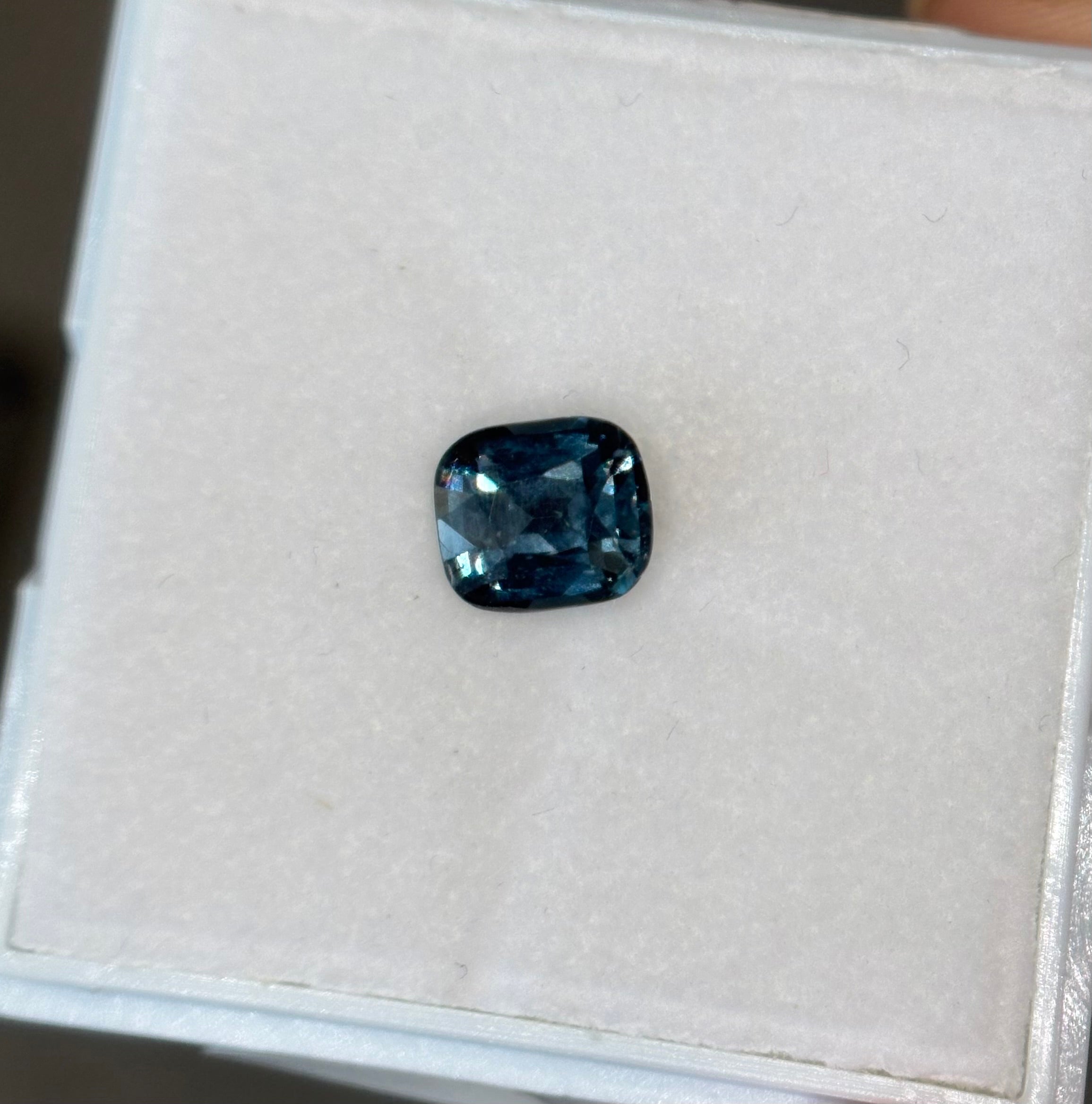 2.14ct Metallic Blue Spinel Cushion DXBCS1497