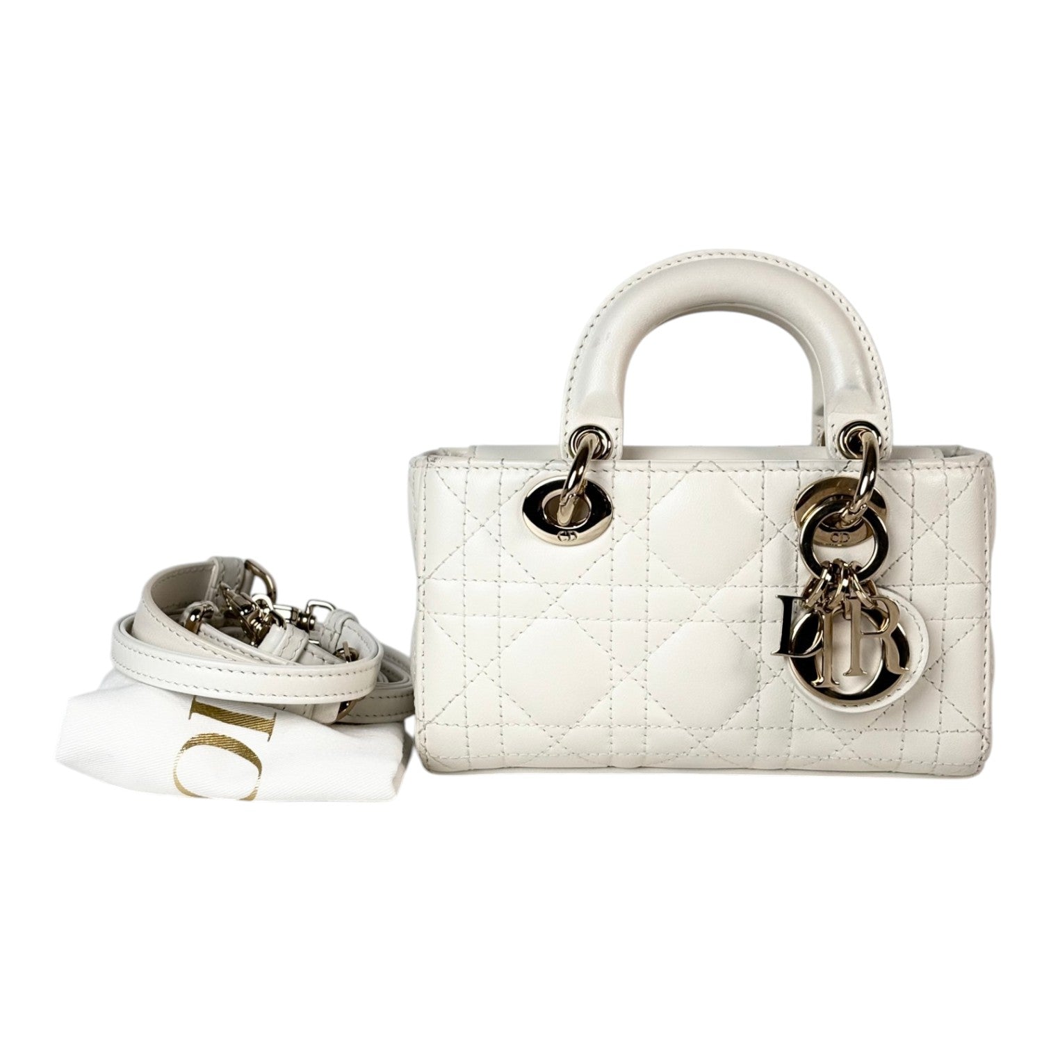 Dior Micro White Lady D-Joy Bag