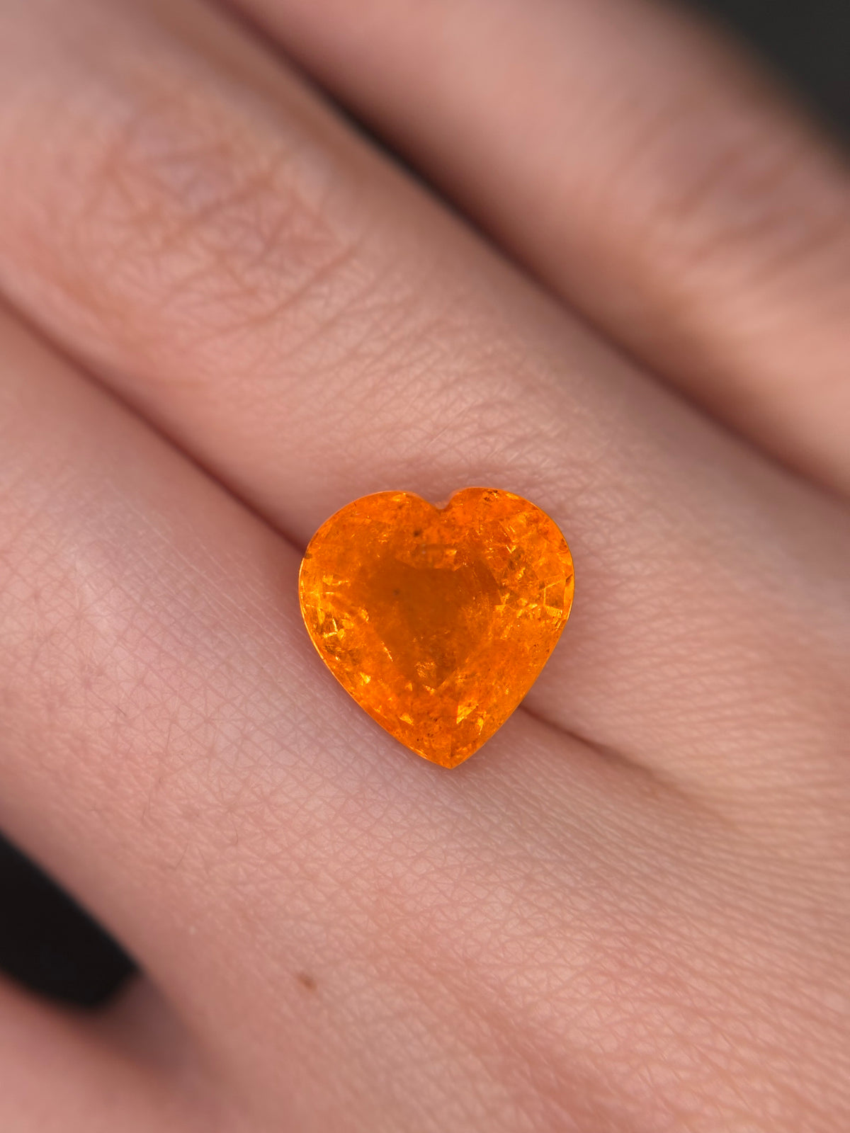 5.65ct Fanta Spessartine Heart THAIC1386